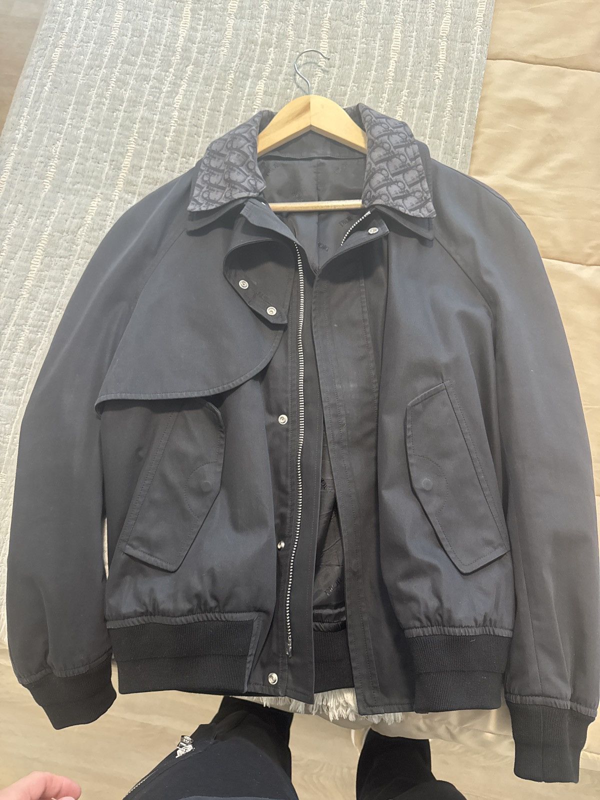 Dior Dior black bomber jacket Size US M / EU 48-50 / 2 - 2 Thumbnail