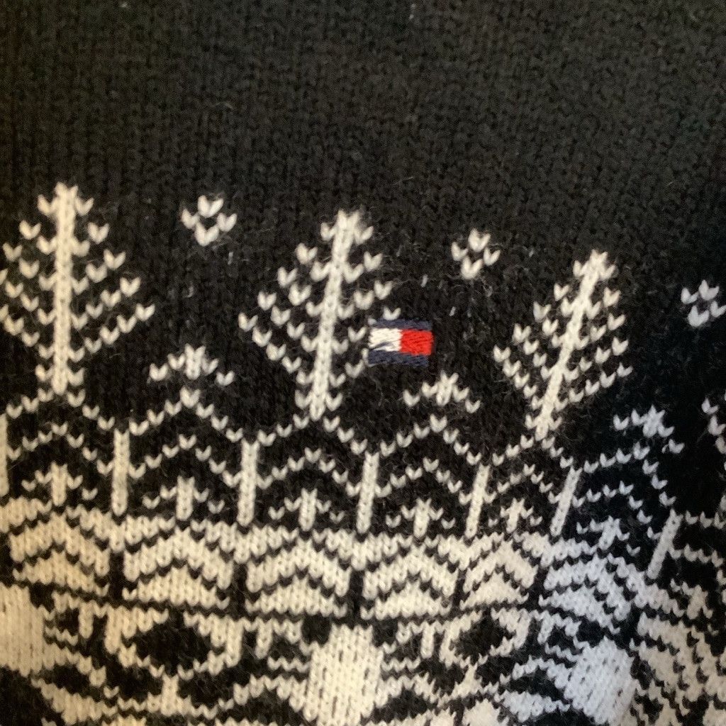 Tommy Hilfiger Unisex Tommy Hilfiger Black & White Sweater Size L Size L / US 10 / IT 46 - 3 Thumbnail