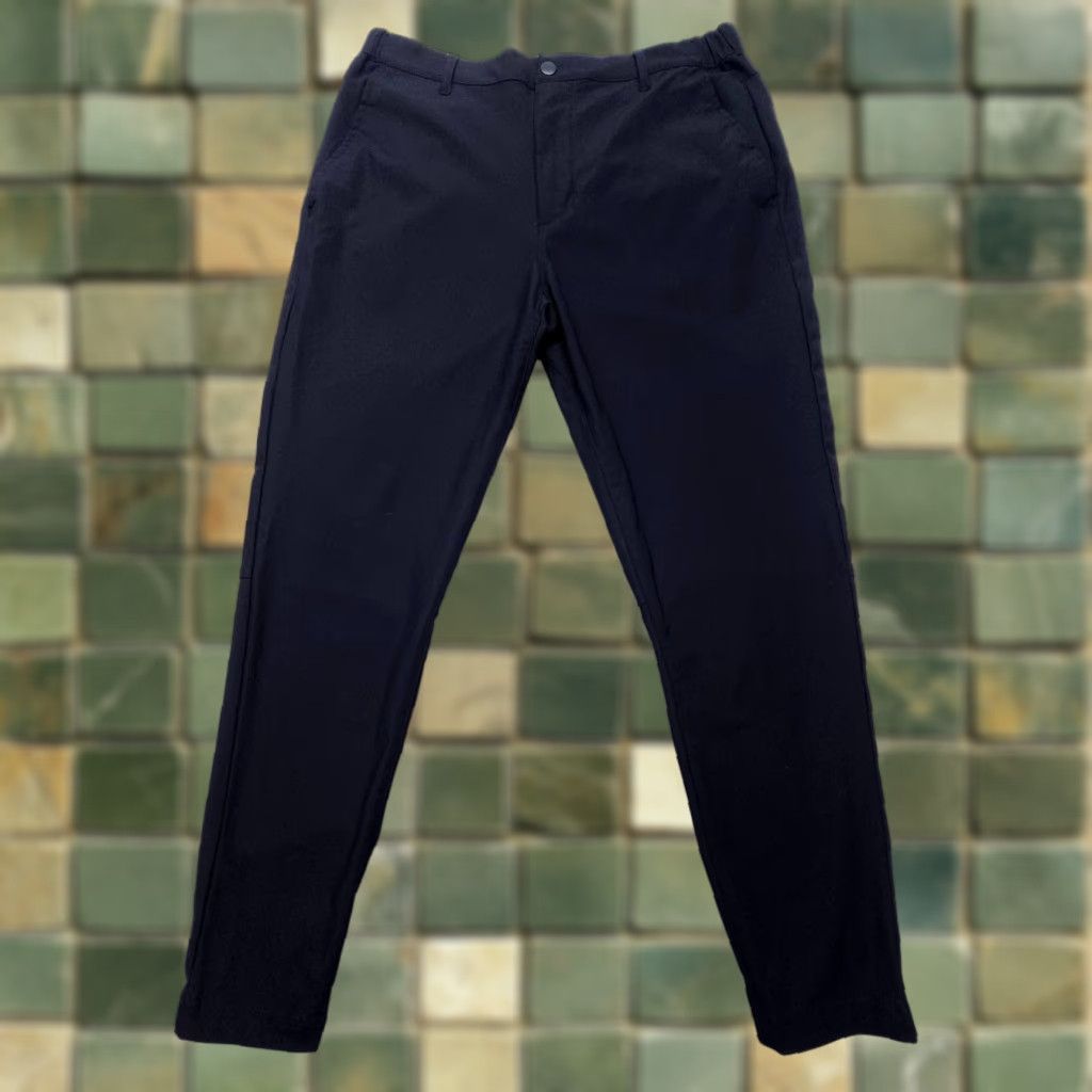 Cuts Chino Pants Mens XL Black Elastic Waist Slim 32 Inseam Business Casual Travel