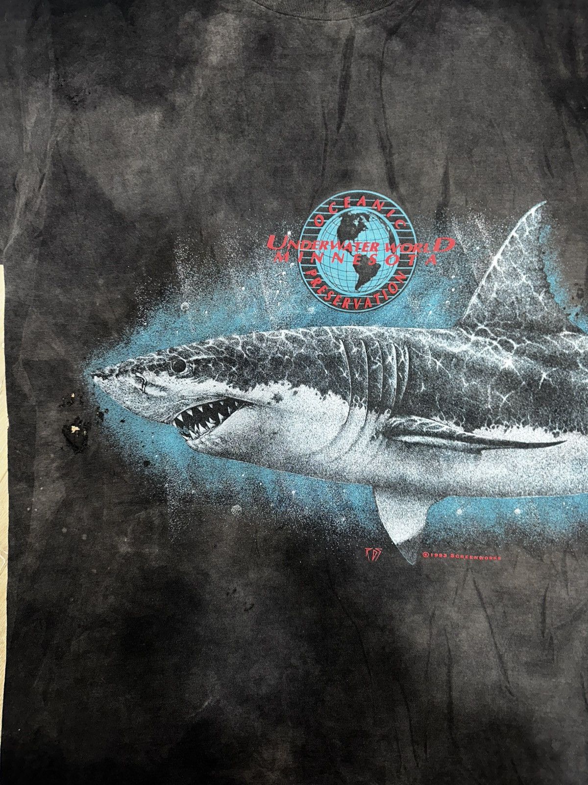 Tultex 1993 Screenworks Oceanic Reservation Underwater World Shirt Size US L / EU 52-54 / 3 - 2 Thumbnail