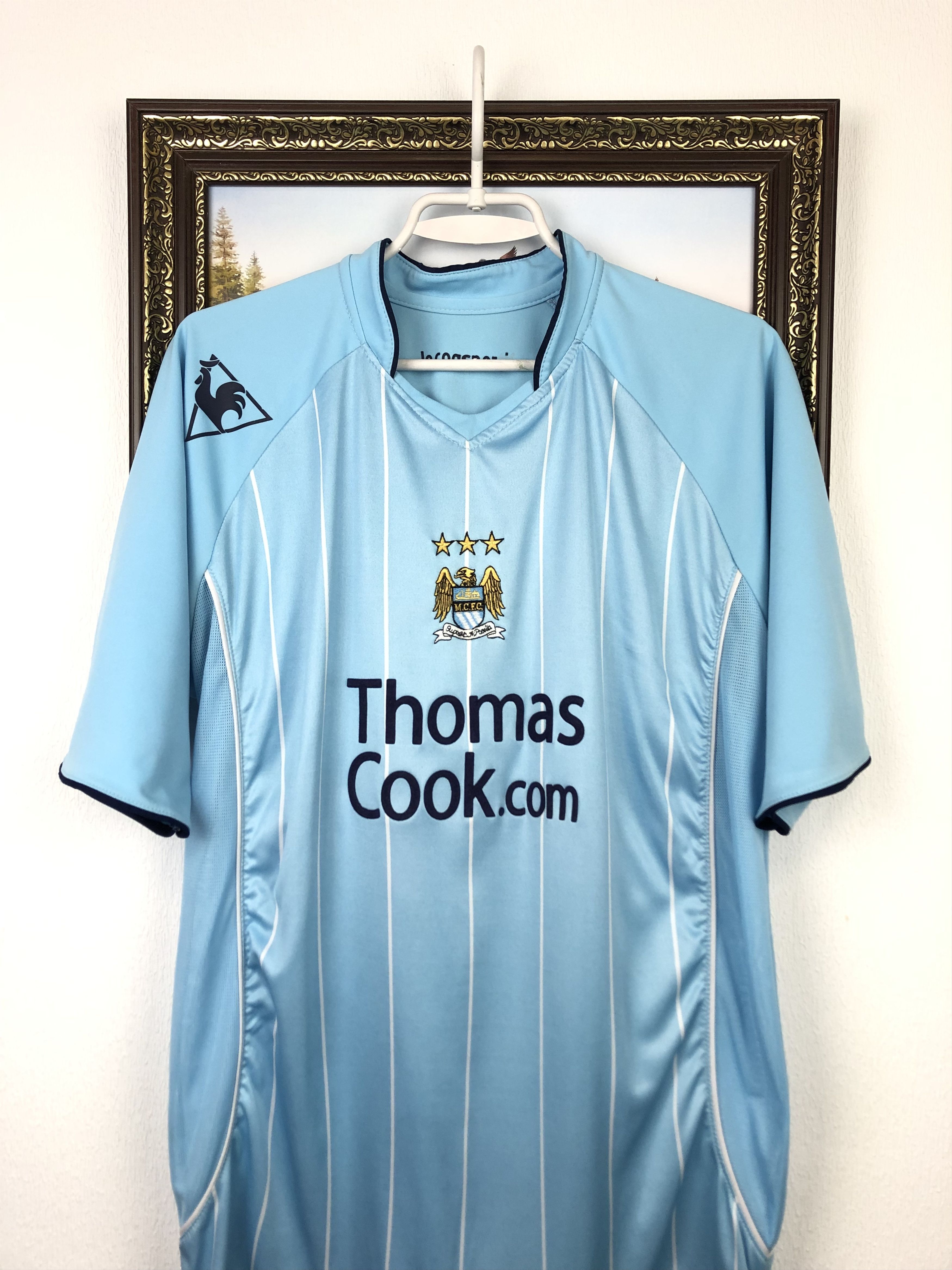 Vintage Manchester City football shirt 2007 Soccer Jersey Trikot Size US M / EU 48-50 / 2 - 2 Thumbnail