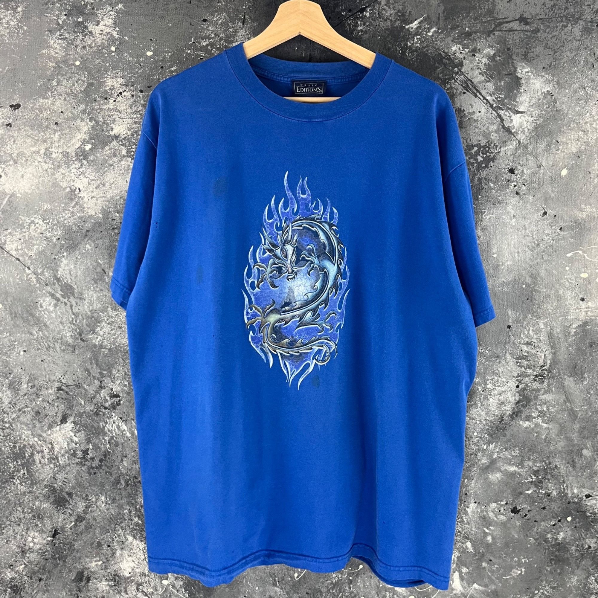 Basic Editions × Vintage Vintage 90’s Dragon grunge shirt Size US XL / EU 56 / 4 - 1 Thumbnail