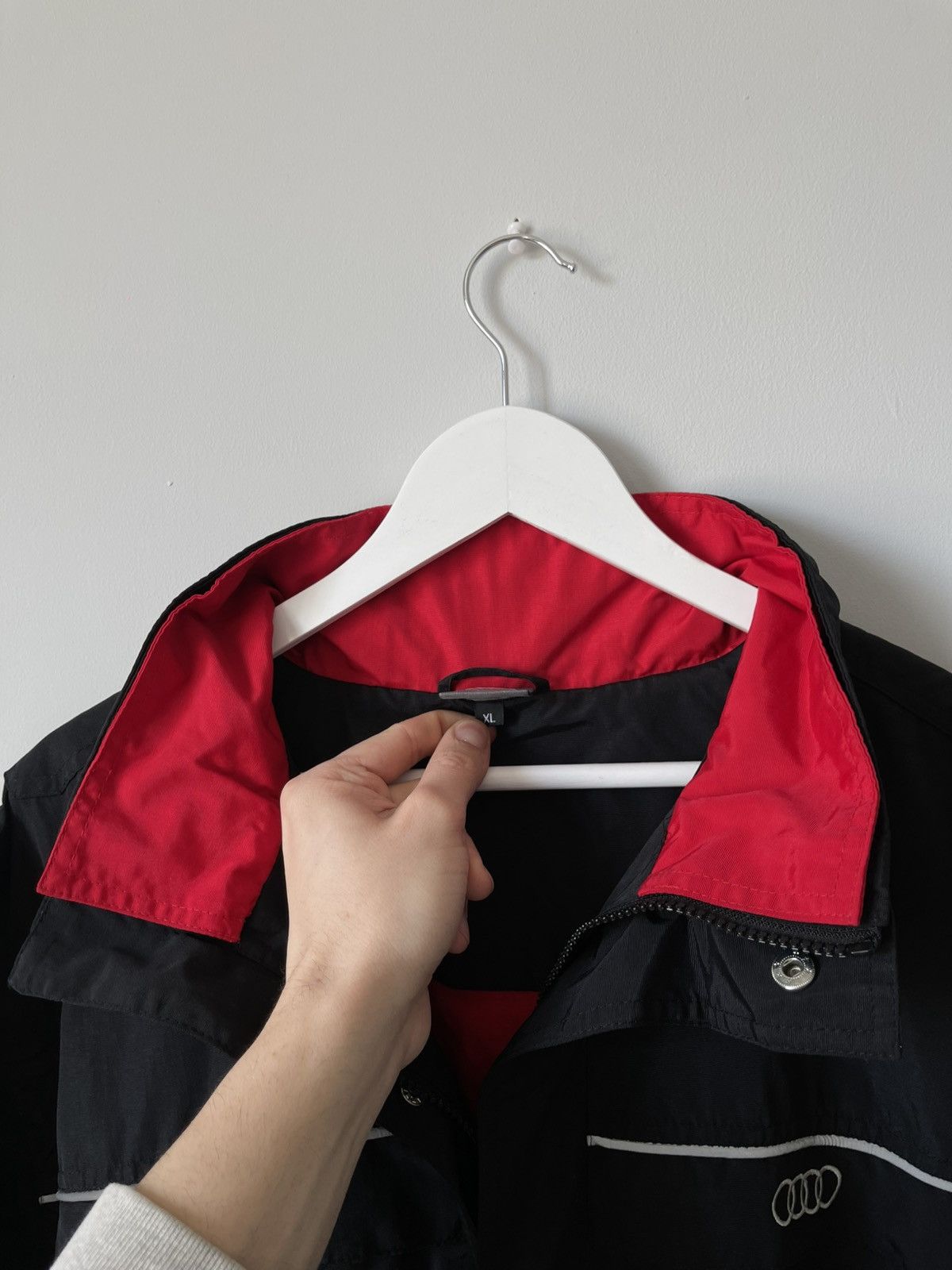 Audi AUDI S-Line Hooded Nylon Transformer Jacket Windbreaker Size US XL / EU 56 / 4 - 6 Thumbnail