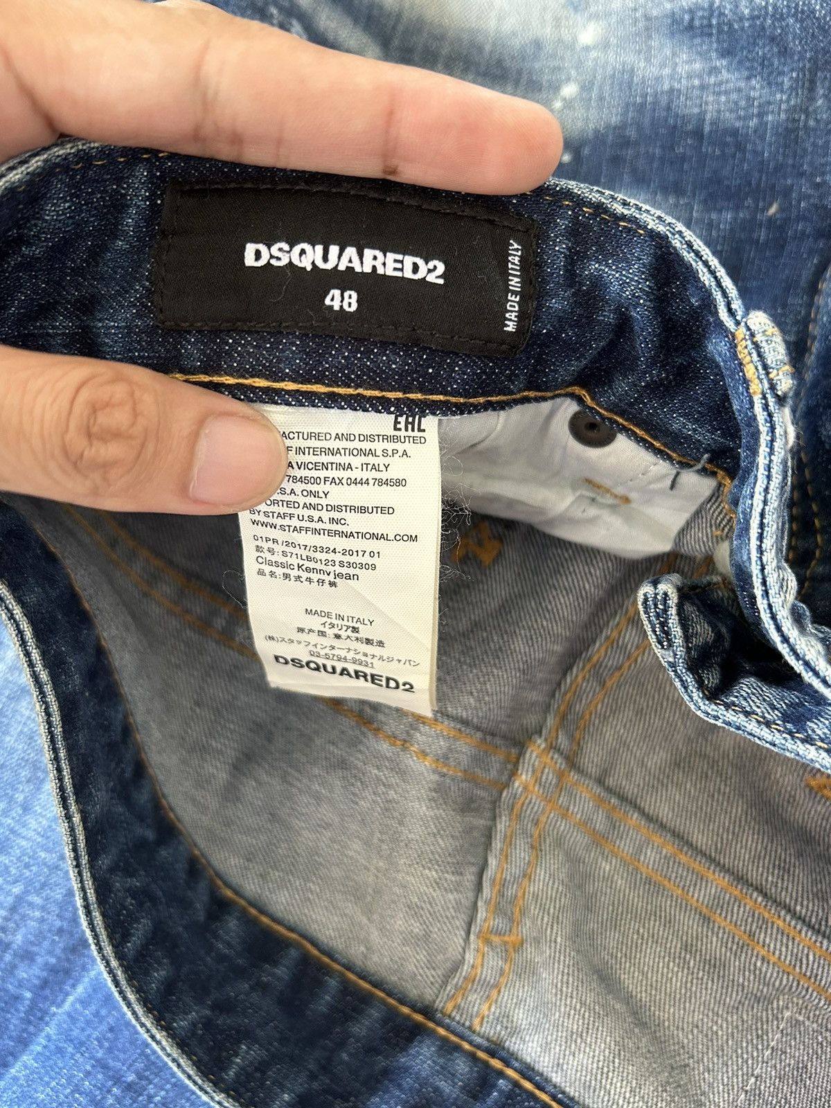 Dsquared2 DSQUARED2 disteressed denim stretch jeans made in italy Size US 32 / EU 48 - 14 Thumbnail