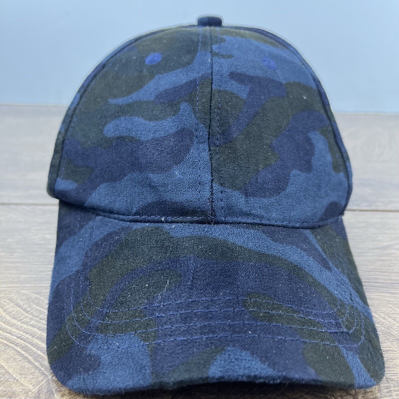 Other Black Blue Camo Hat Black Camo Baseball Hat Adjustable Hat B Size ONE SIZE - 1 Thumbnail