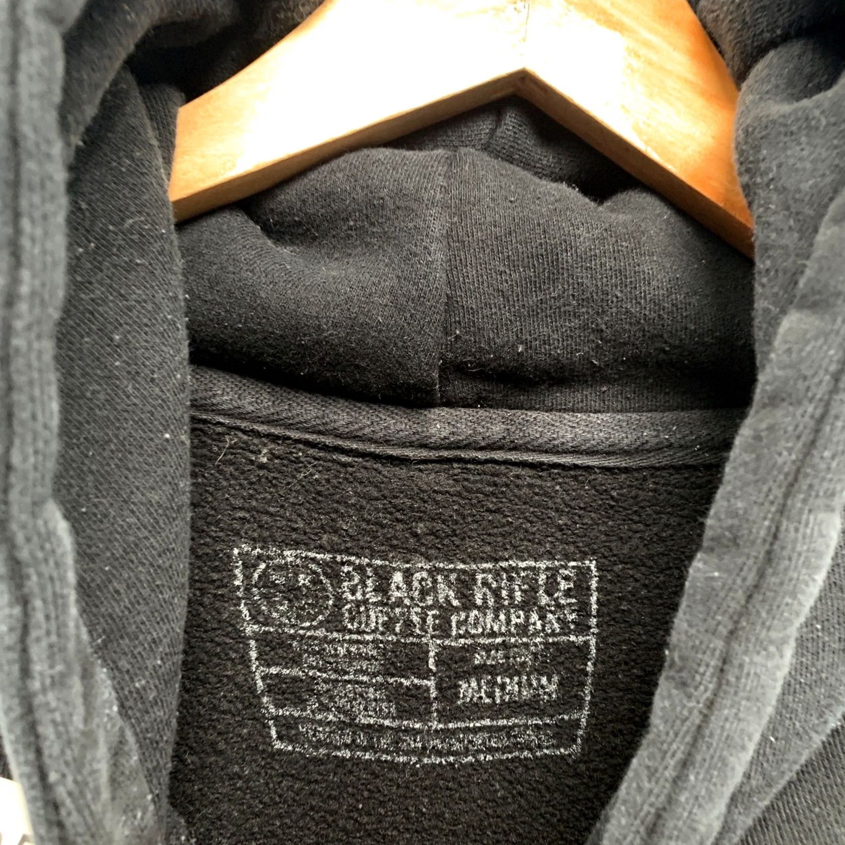 CO VINTAGE is not applicable here. Black Rifle Coffee Co Hoodie Mens M Black Logo Pullover Size US M / EU 48-50 / 2 - 3 Thumbnail