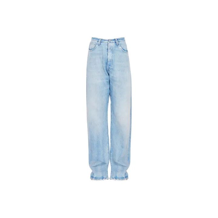 Maison Margiela Maison Margiela SS25 Blue Straight Leg Denim Pants 0079 Size US 31 - 1 Thumbnail