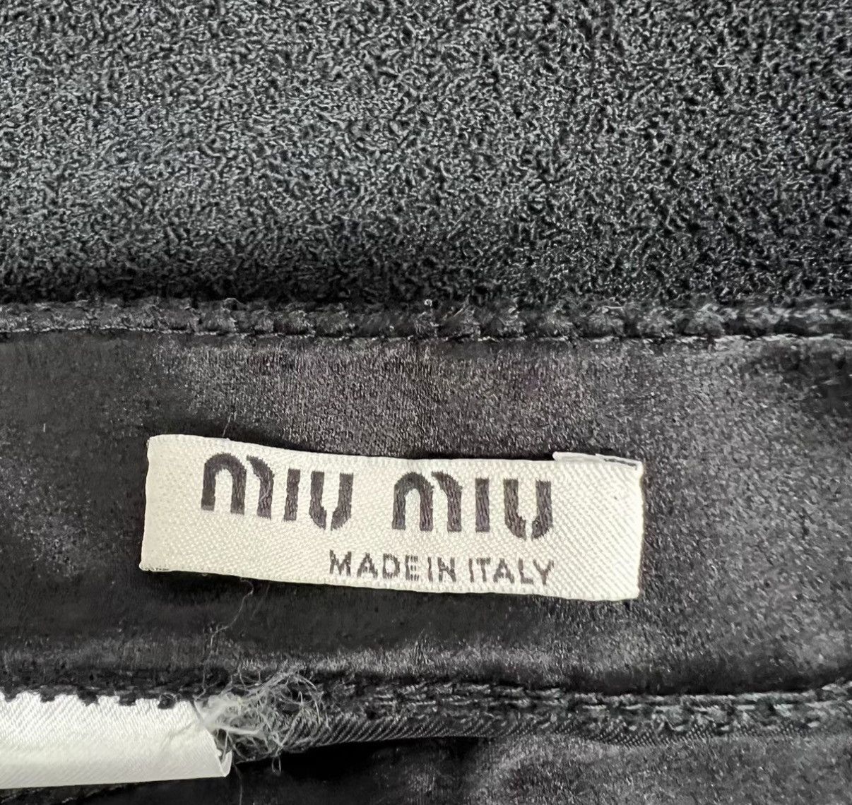 Miu Miu Miumiu Black Bow Wool Blend Pleated Mini Skirt K12 Size 25" / US 0 / IT 36 - 3 Thumbnail