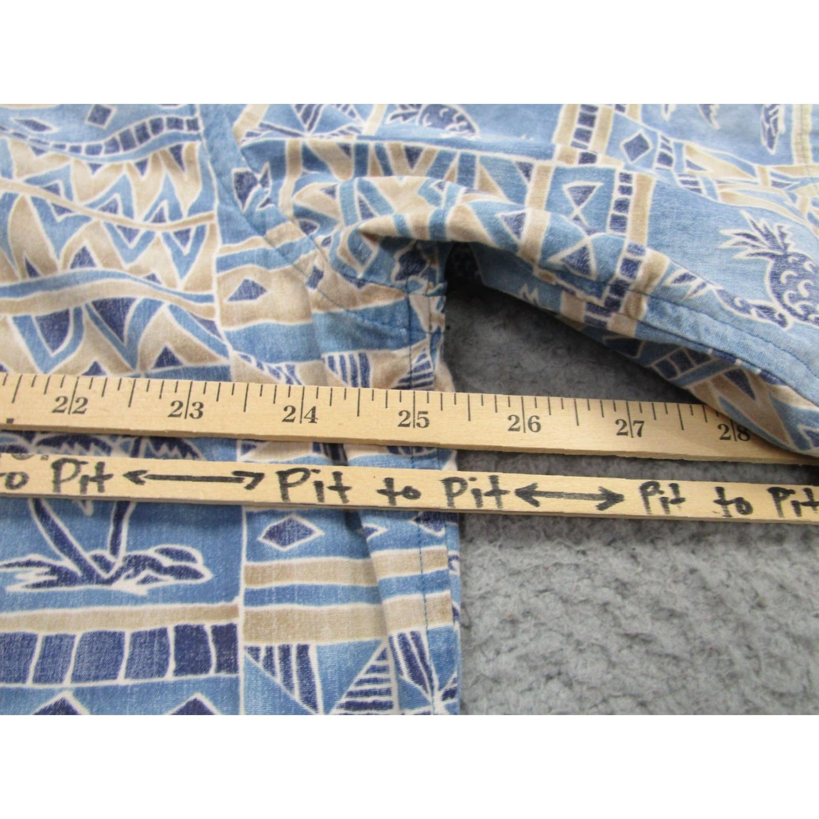 ALOHAS VINTAGE Cooke Street Shirt Mens XL Blue Hawaiian Aloha Button Front Cotton Tropical Shirt Size US XL / EU 56 / 4 - 7 Thumbnail