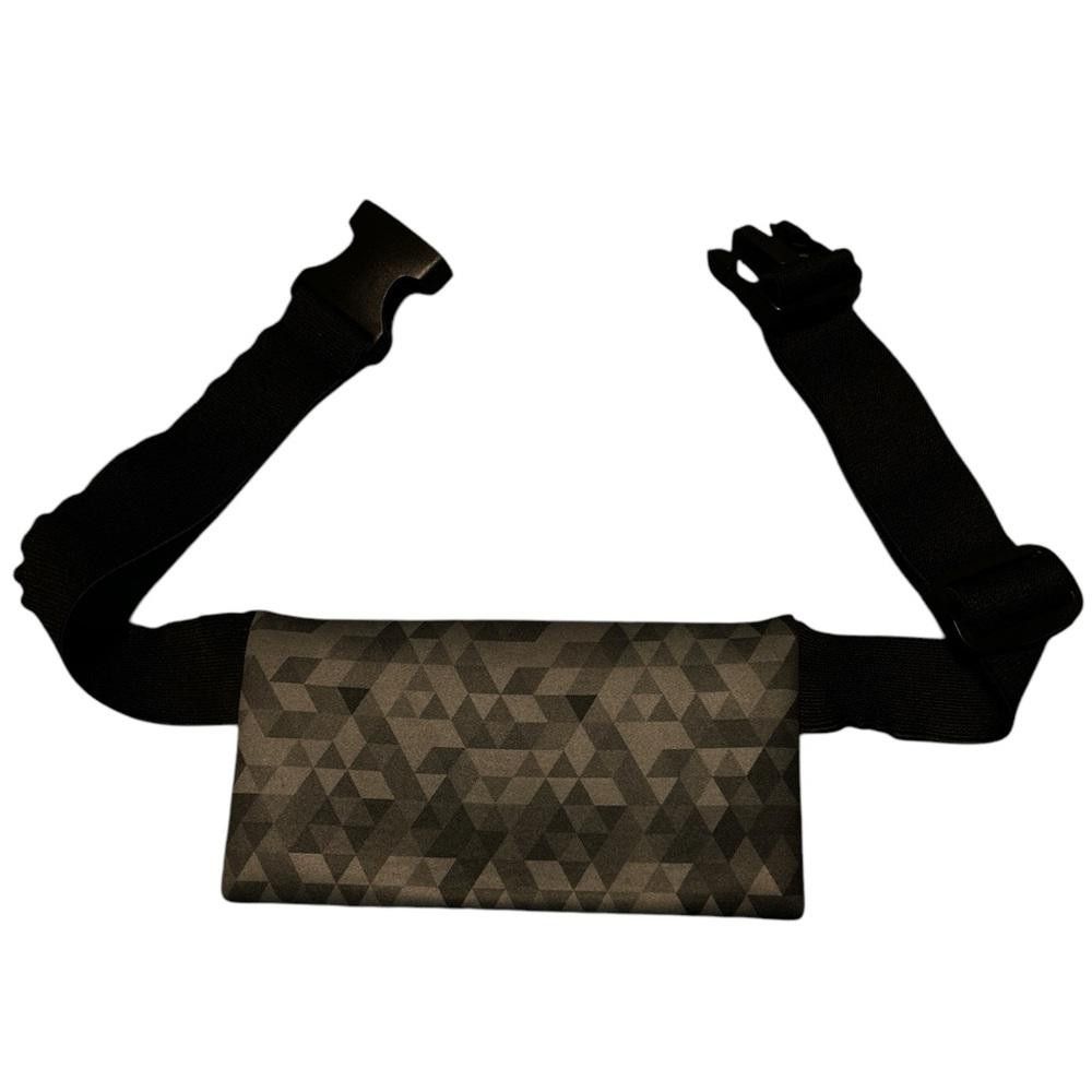 Designer Grey Geometric Fanny Pack Size ONE SIZE - 2 Thumbnail