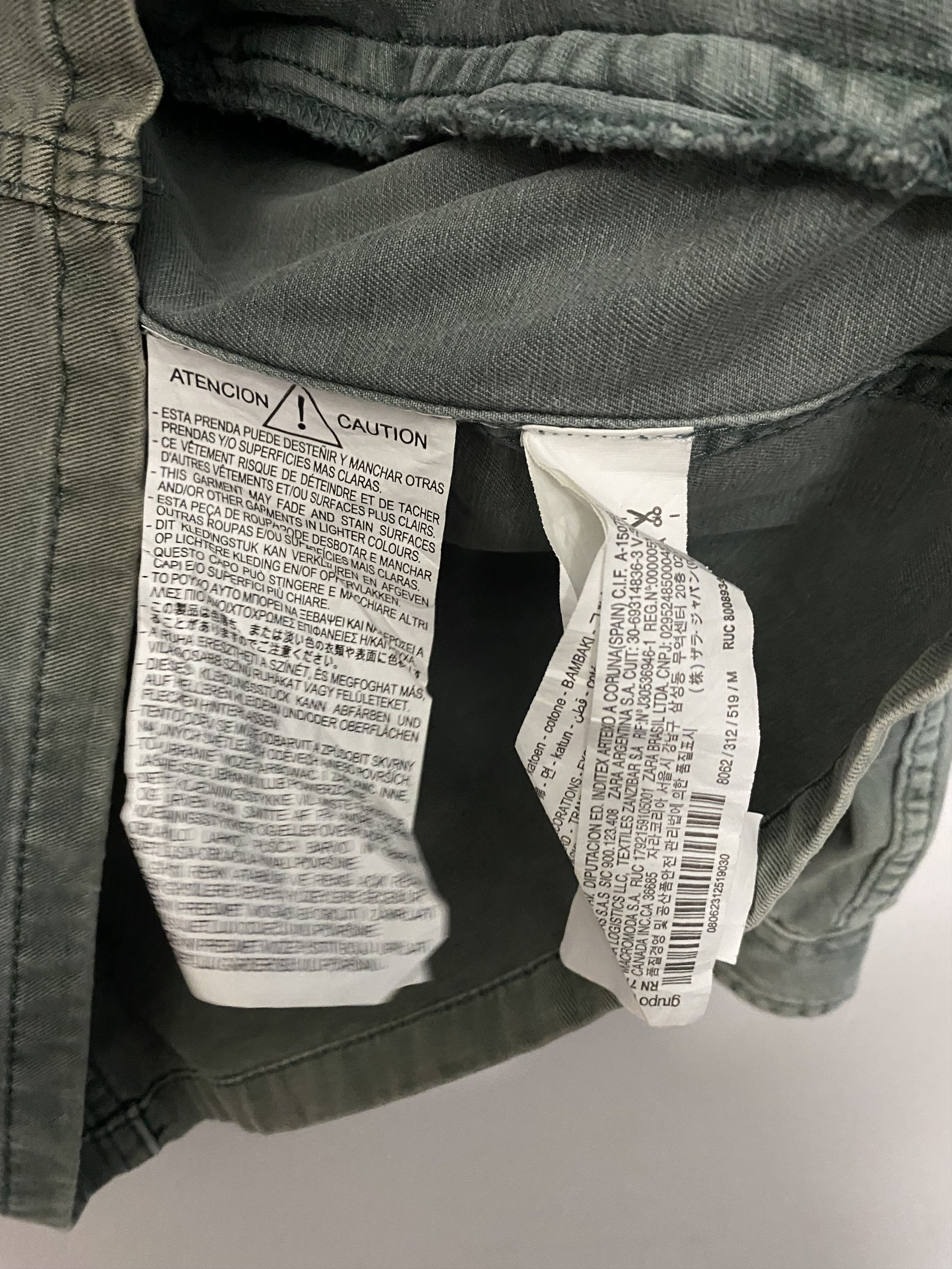 Zara ZARA Man Distressed Military Overshirt Jacket - "D.W. SQUAD" Size US M / EU 48-50 / 2 - 4 Thumbnail