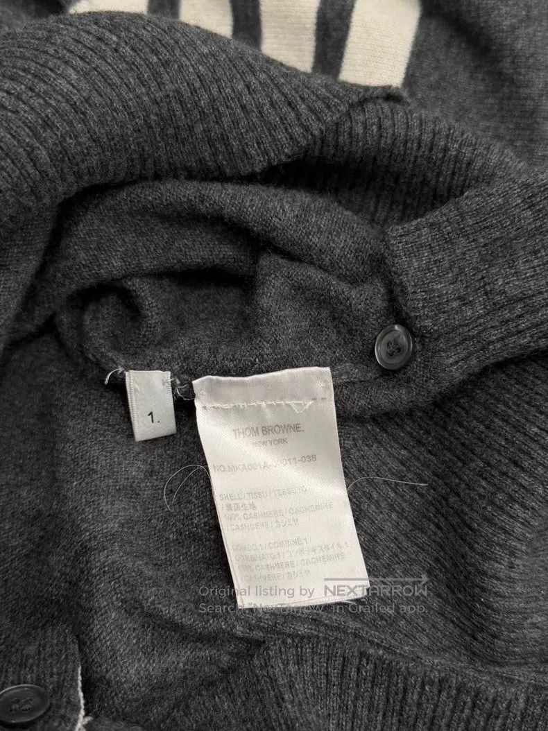 Thom Browne Thom Browne Crewneck cashmere sweater Size US S / EU 44-46 / 1 - 7 Thumbnail