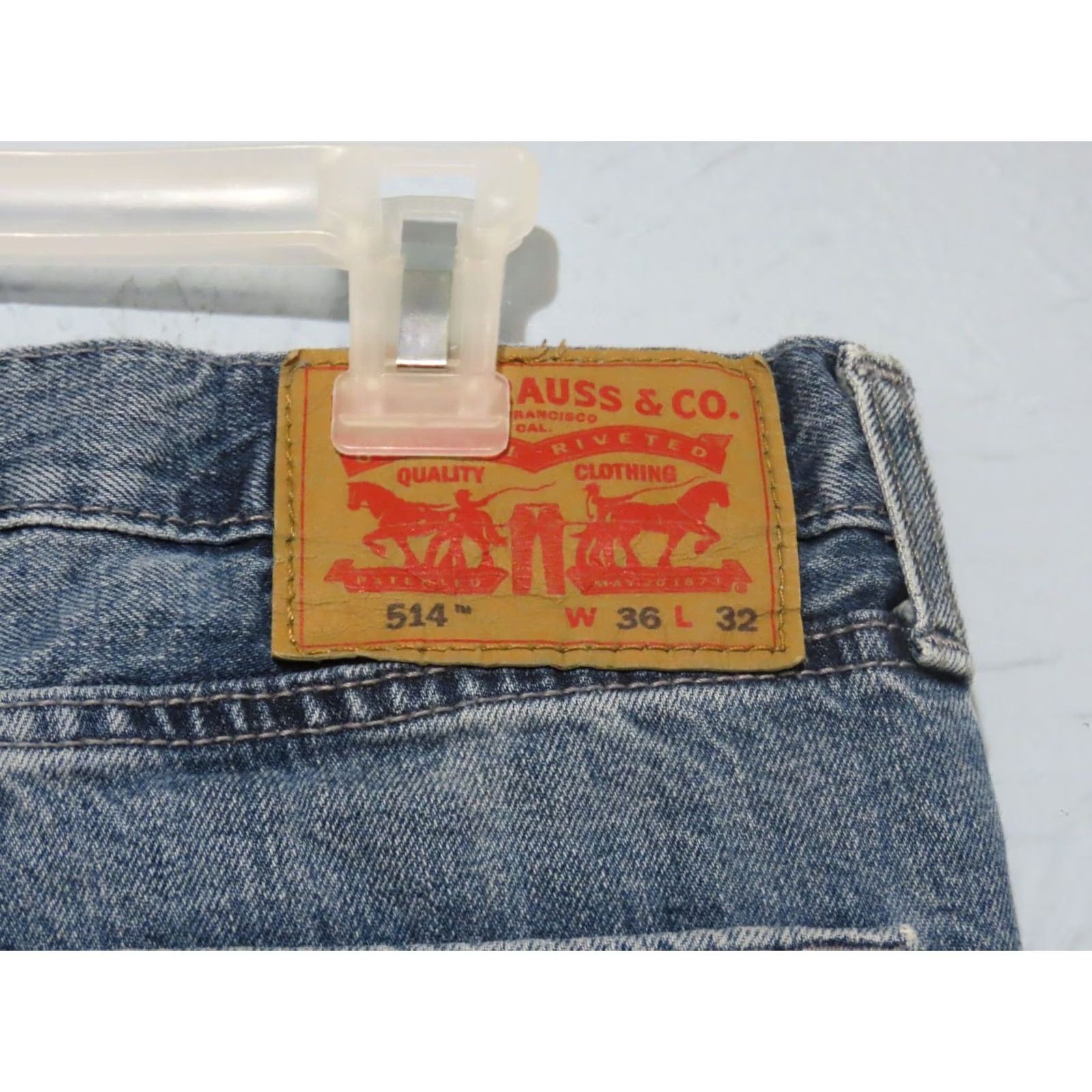 Levi's Levi's 514 Straight Fit Jeans Mens 36x32 Blue Denim Zip Fly 5-Pocket Regular Rise Mid Blue Lincoln? Size US 36 / EU 52 - 7 Thumbnail
