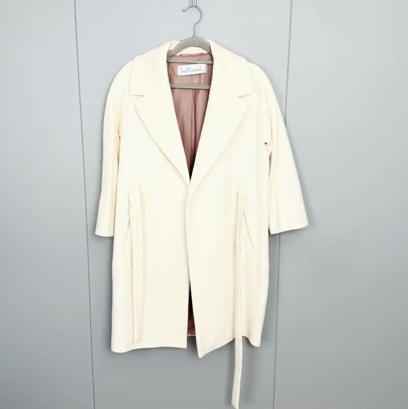 Max Mara MaxMara Light Beige Wool Women's Coat 0089 Size S / US 4 / IT 40 - 1 Thumbnail