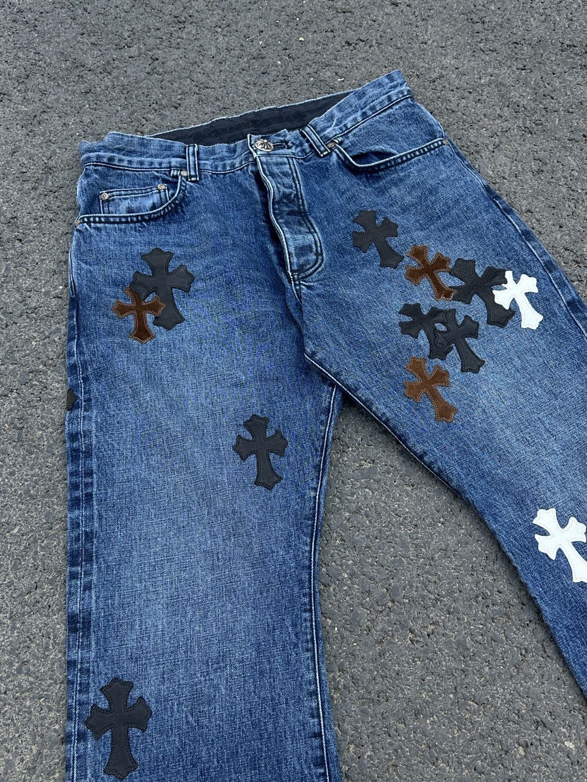 Chrome Hearts Chrome Hearts Blue Patch Jeans Size US 34 / EU 50 - 3 Thumbnail