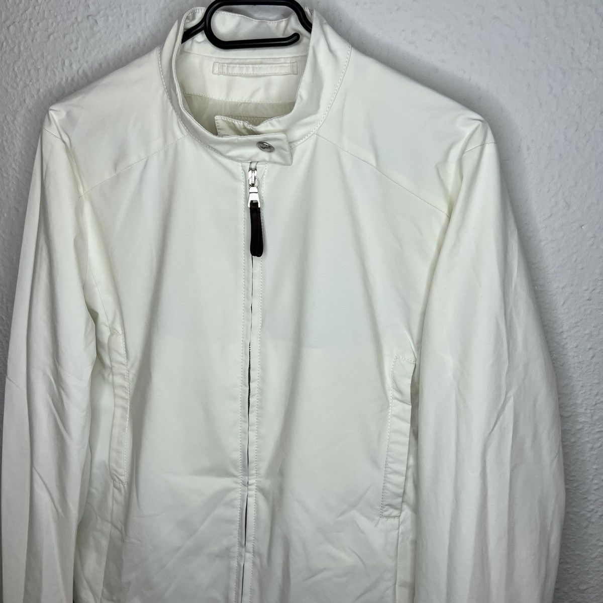 Prada Prada Milano Nylon White Wind Stopper Goretex Light Jacket Size M / US 6-8 / IT 42-44 - 2 Thumbnail
