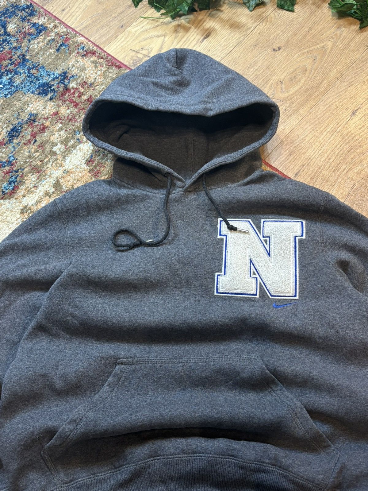 Nike 00s Nike 3D Fleece Retro Logo Oversized Hoodie Rare Size US S / EU 44-46 / 1 - 3 Thumbnail