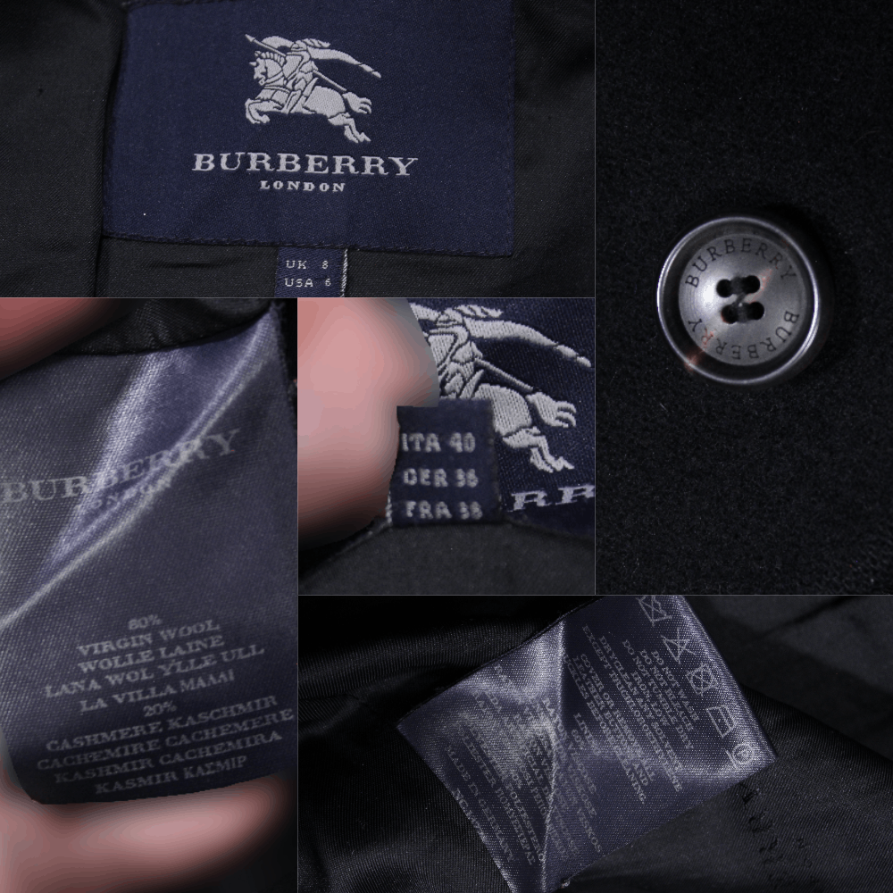 Burberry Wool Cashmere Overcoat Vintage Size S / US 4 / IT 40 - 11 Thumbnail