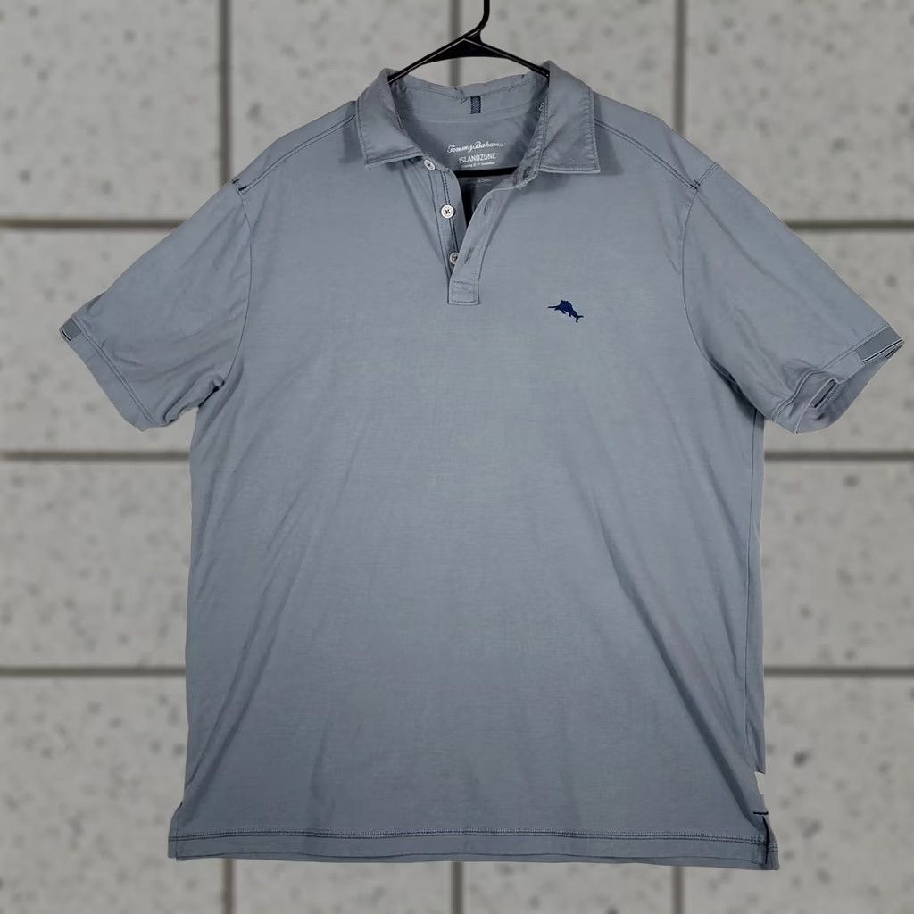 Tommy Bahama Tommy Bahama IslandZone Performance Polo Shirt Mens L Breathable 37.5 Tech Gray Short Sleeve Casual Golf Shirt Size US L / EU 52-54 / 3 - 1 Thumbnail
