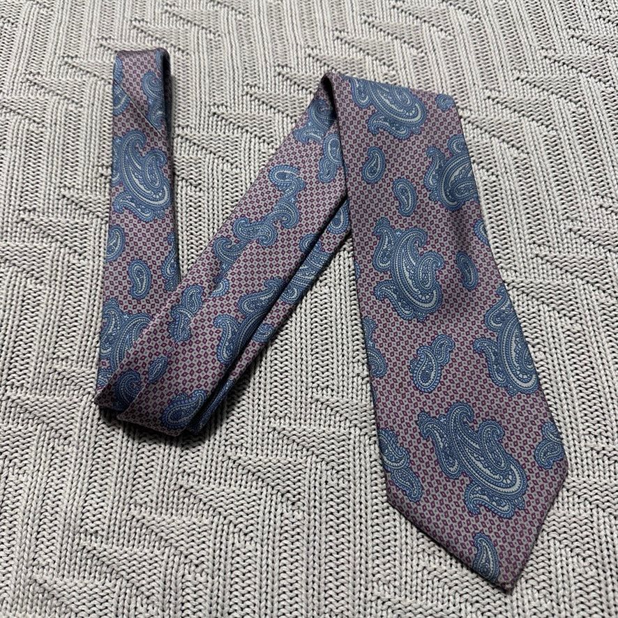Liberty London Vintage Liberty London french blue paisley silk tie Size ONE SIZE - 1 Thumbnail