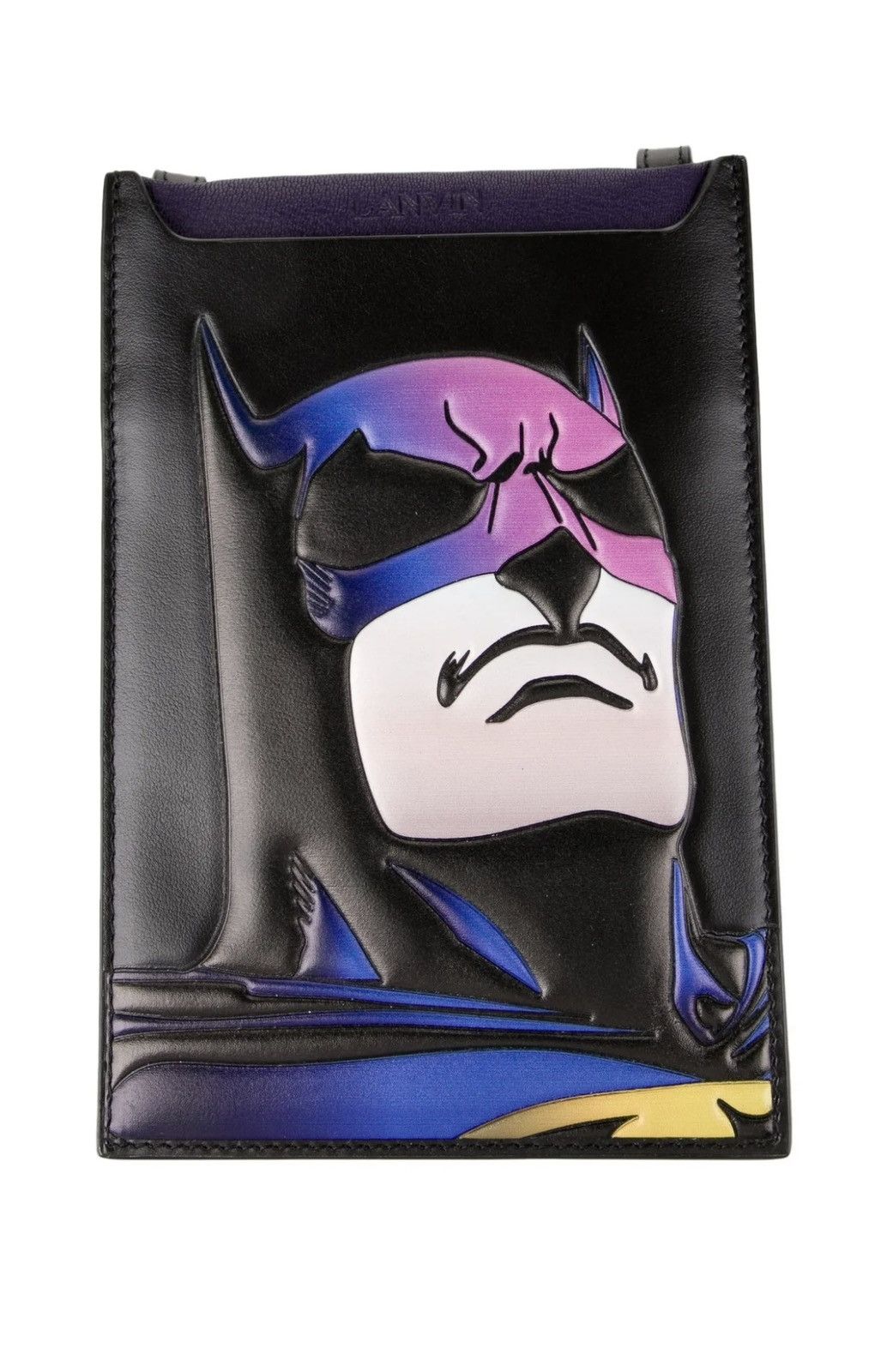 Lanvin LANVIN X BATMAN CALFSKIN PHONE CASE Size ONE SIZE - 1 Thumbnail