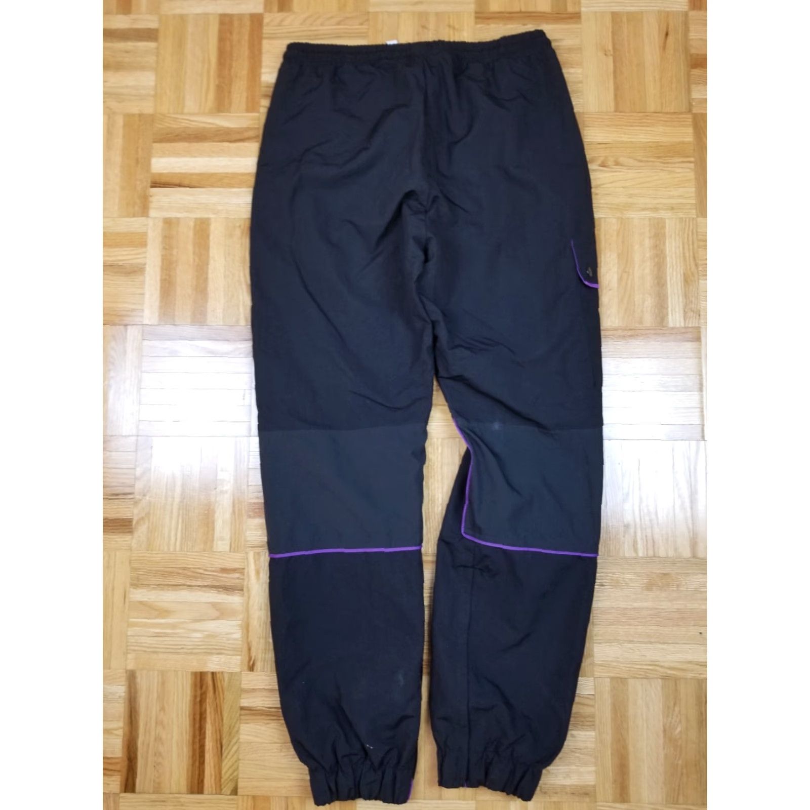 Adidas VINTAGE adidas BLACK TRACK PANTS MEN’S SMALL JOGGERS Hip Hop Size US 29 - 7 Thumbnail