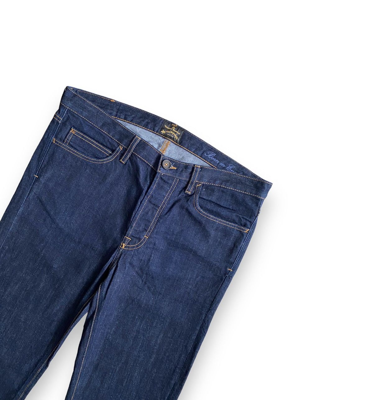 Designer × Vivienne Westwood Rare💙Vivienne Westwood Aglomania Big Logo Denim Pants Size US 32 / EU 48 - 7 Thumbnail