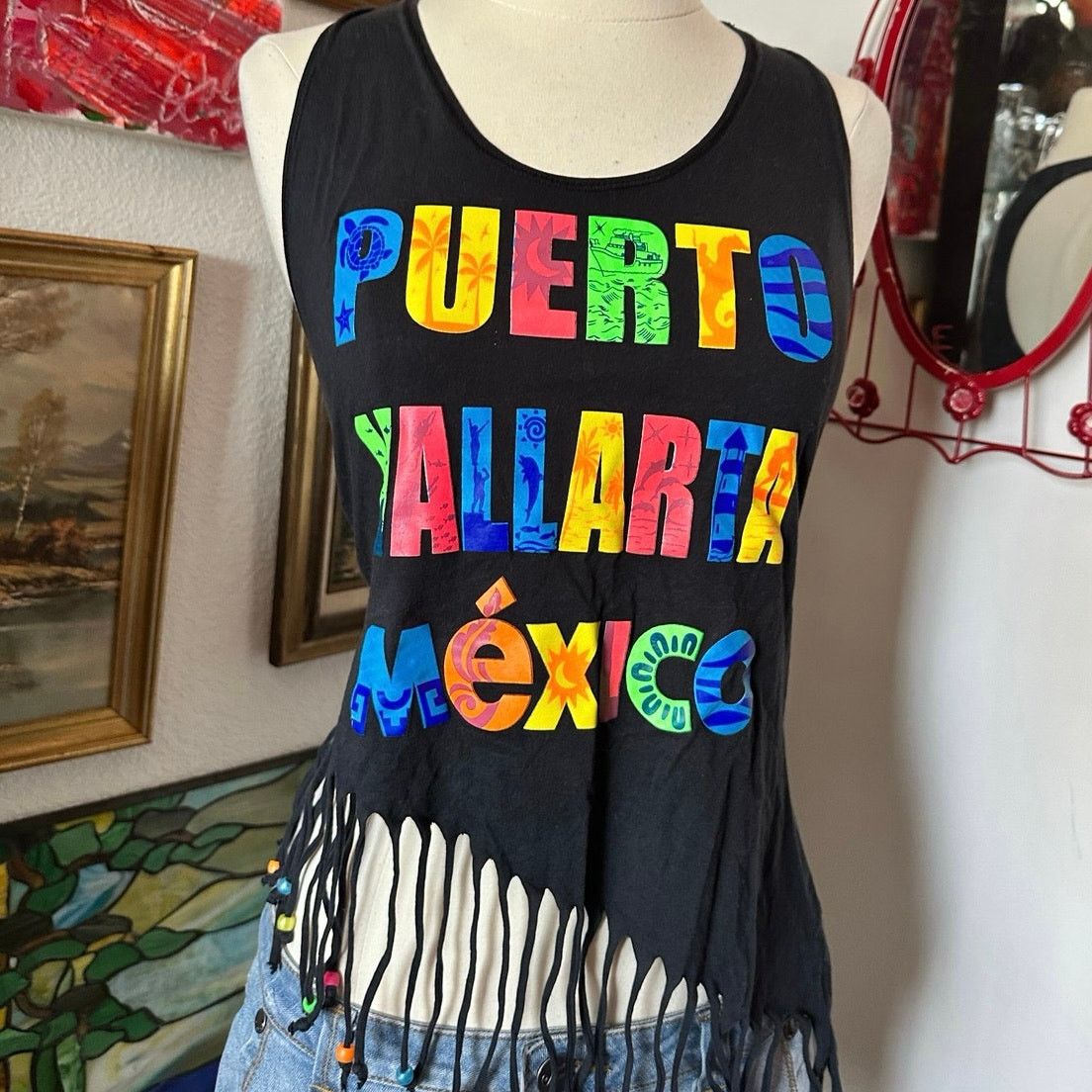 American Eagle Outfitters american eagle outfitters puerto mexico black tank top Size M / US 6-8 / IT 42-44 - 2 Thumbnail