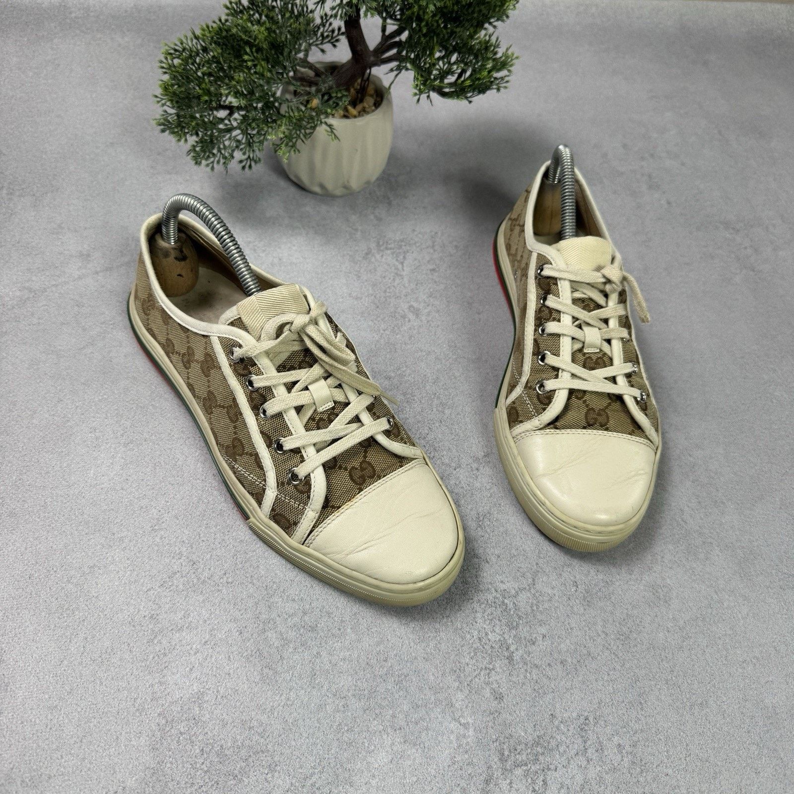Gucci Gucci Cloth Trainers Canvas GG Monogram Men Size 40 US 7 Size US 7 / IT 37 - 1 Thumbnail
