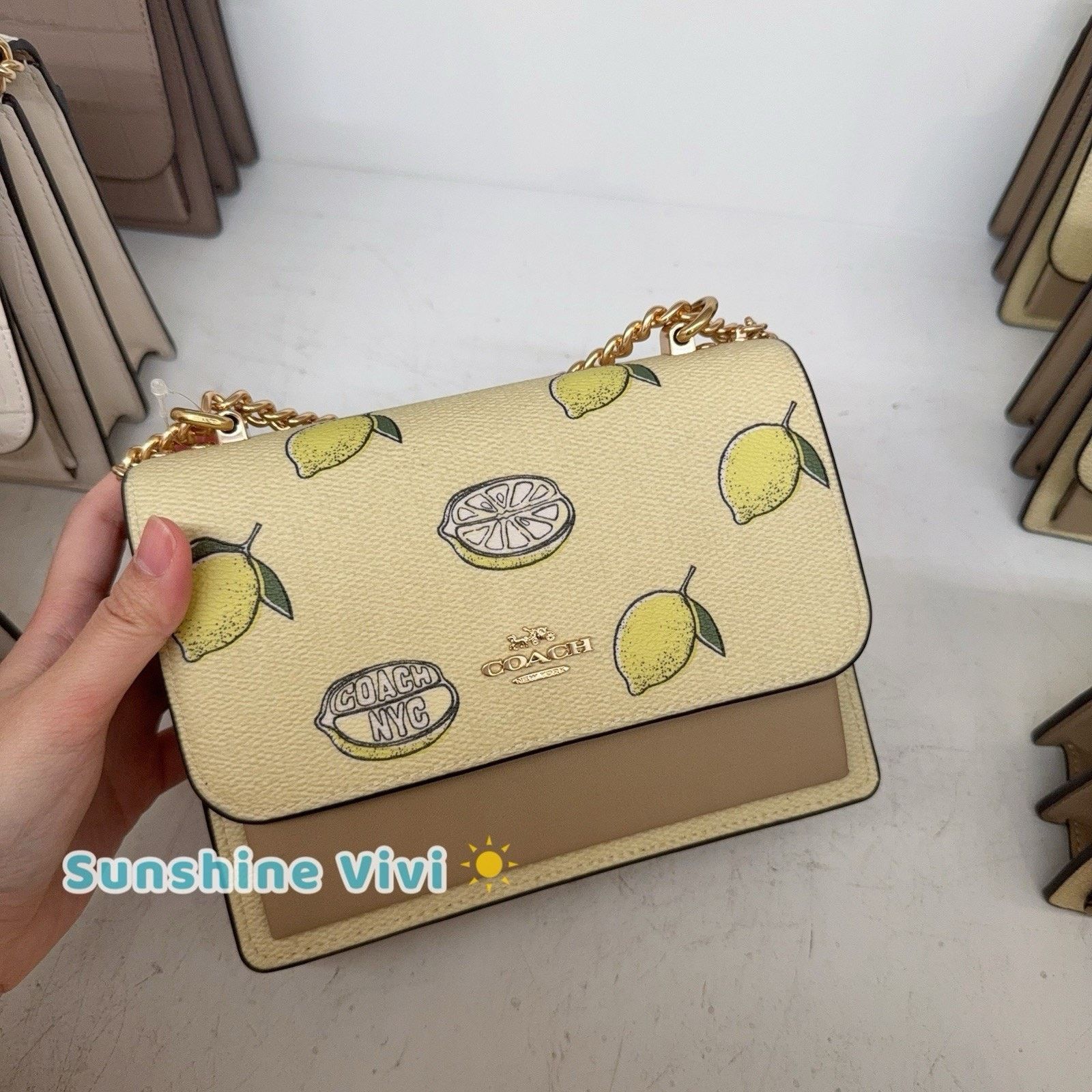 Coach NWT Coach Mini Klare Crossbody Bag Lemon CAN24 Garden Glade Size ONE SIZE - 1 Thumbnail