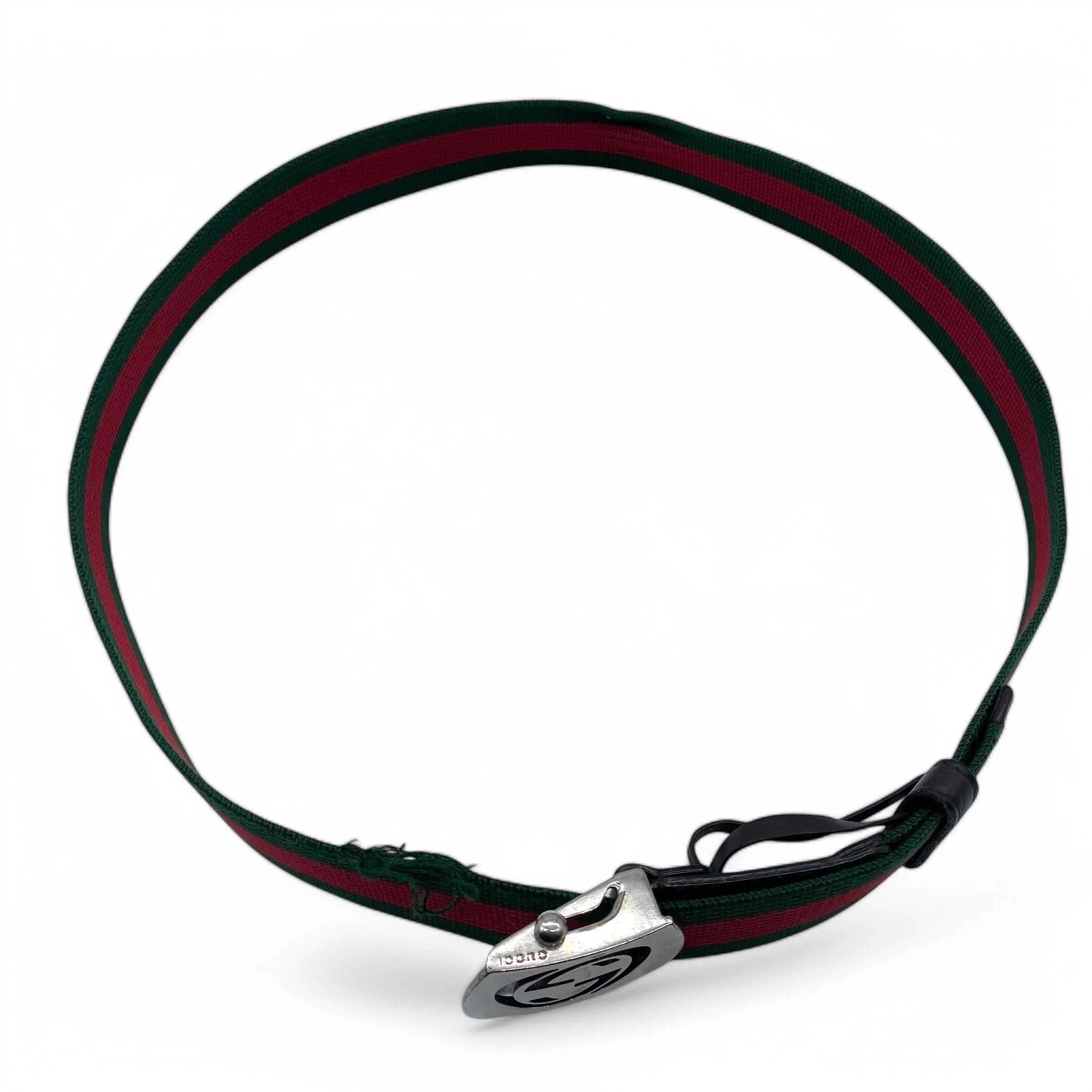 Gucci Vintage Gucci Shelly Line Belt Web Line Size ONE SIZE - 5 Thumbnail