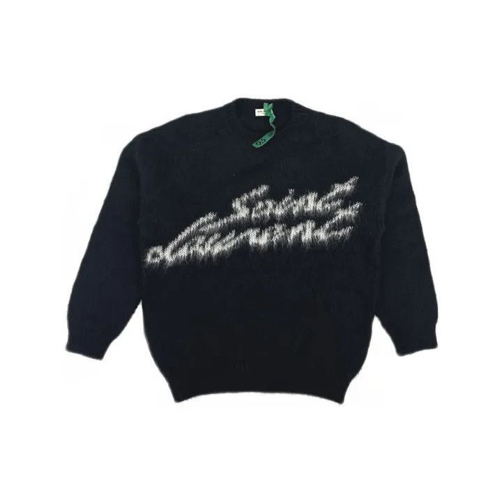 Saint Laurent Paris Saint Laurent Black Knit Sweater with Logo-2507 Size US M / EU 48-50 / 2 - 7 Thumbnail