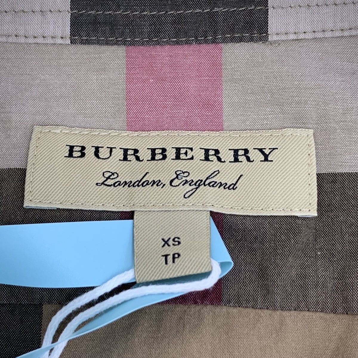 Burberry Burberry Classic Check Cotton Lapel Long Sleeve Shirt K26WX Size XS / US 0-2 / IT 36-38 - 5 Thumbnail
