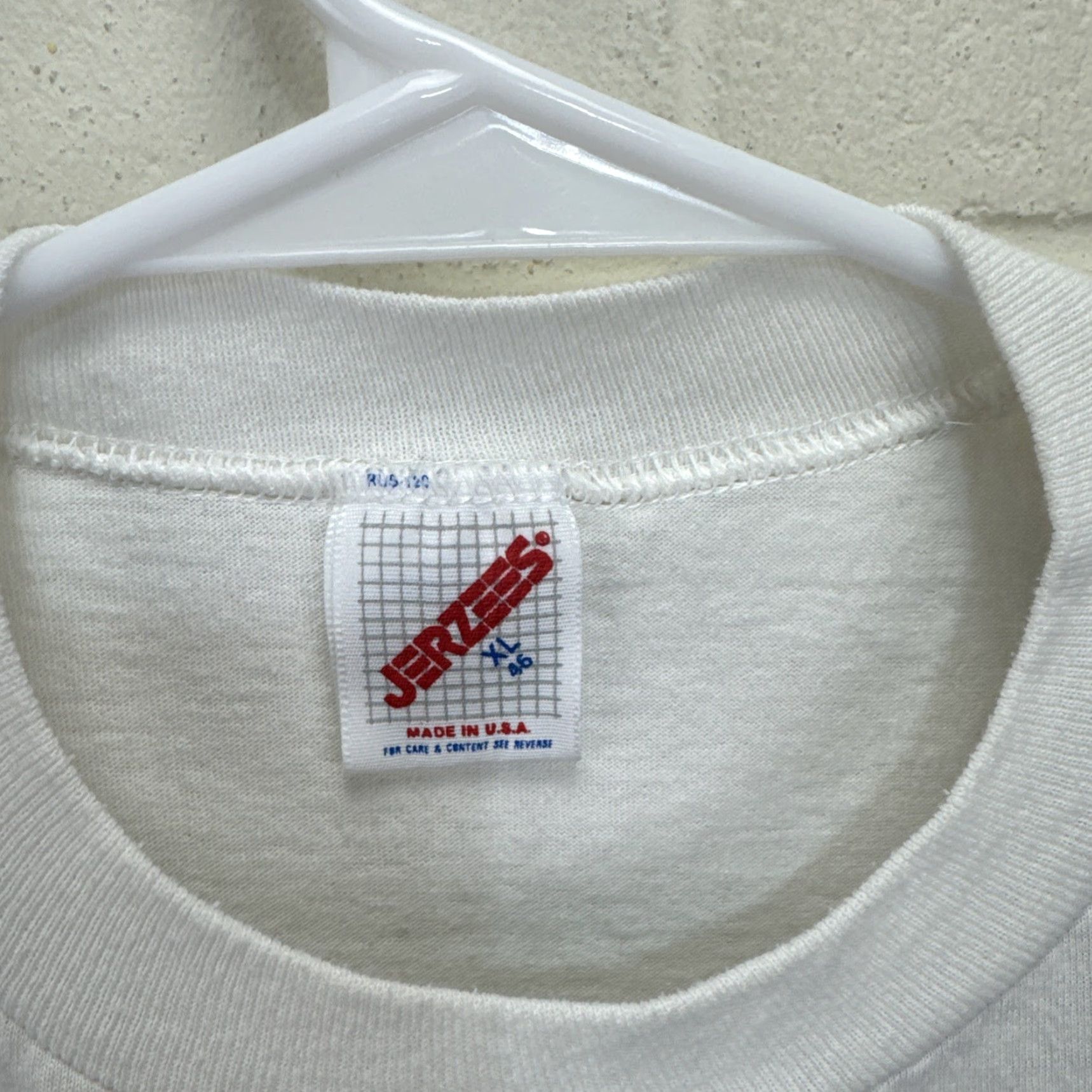 Jerzees VINTAGE KFC Kentucky Fried Promo T-Shirt White XL Men Short Sleeve Crew Neck 90s 80s Funny Retro USA Made Jerzees Tee China? Size US XL / EU 56 / 4 - 3 Thumbnail