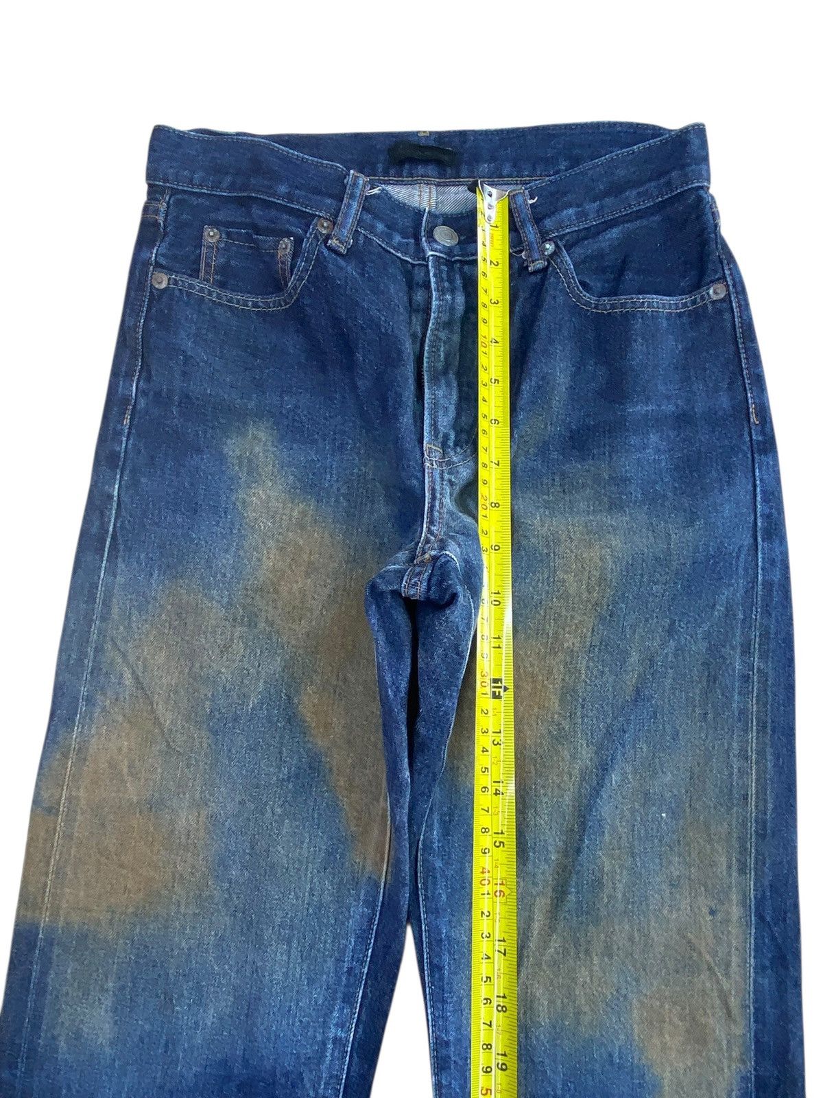 Uniqlo Uniqlo X Selvedge Rusty Faded Wash Style Loose Jeans Size US 26 / EU 42 - 6 Thumbnail