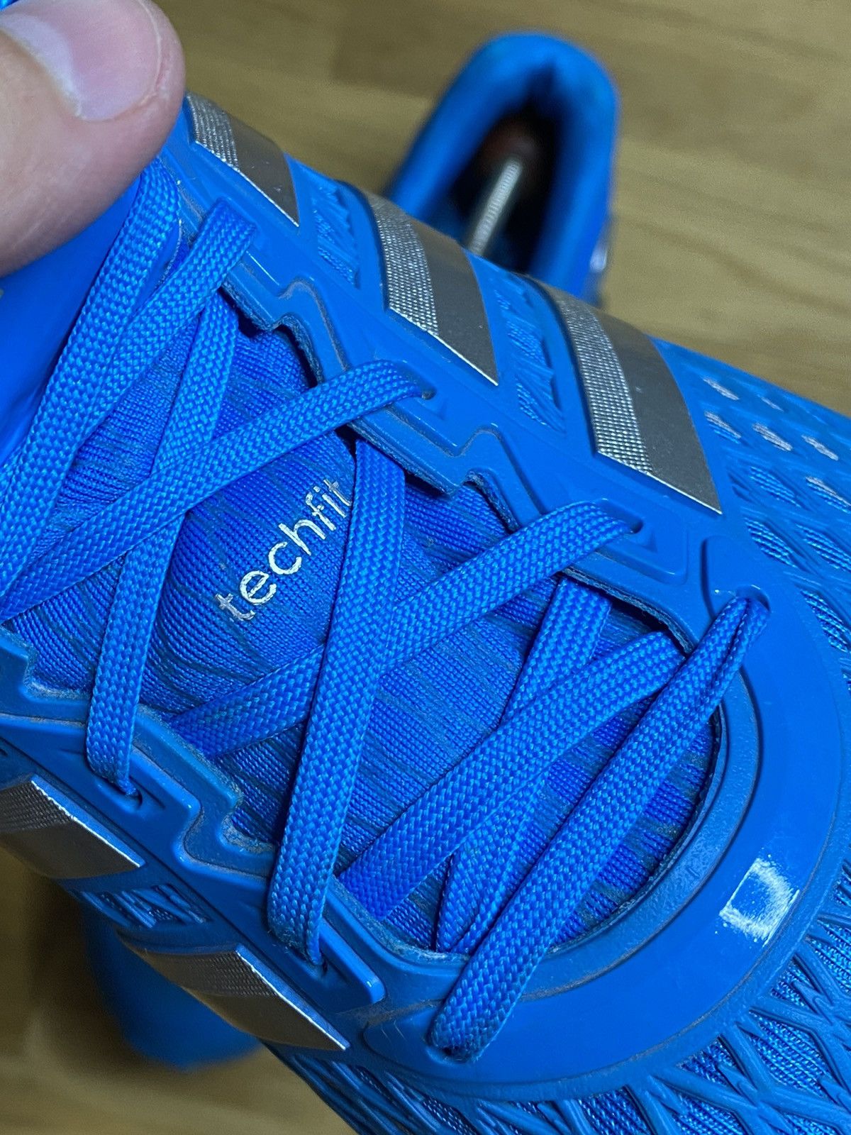 Adidas Adidas Springblade Techfit Running Sneakers Blue Size US 12 / EU 45 - 8 Thumbnail