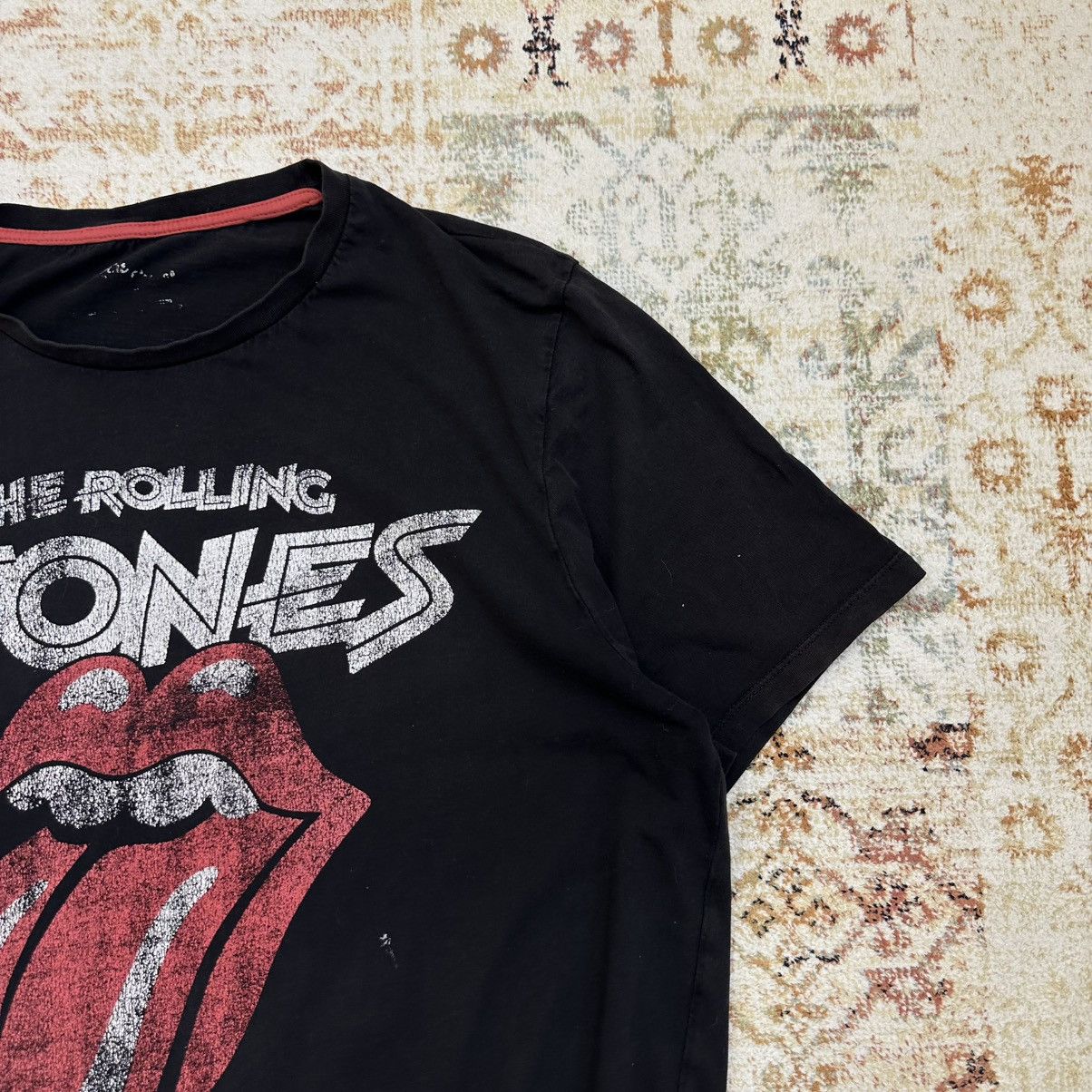 Band Tees × The Rolling Stones × Vintage Vintage Adult The Rolling Stones T-shirts Crazy Fit Trashed Size US XL / EU 56 / 4 - 5 Thumbnail