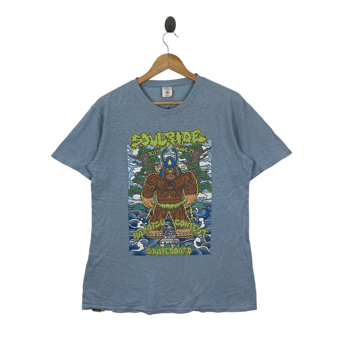 Japanese Brand SOULRIDE KARATSU CONTEST Skateboard Japanese Brand Shirt Size US S / EU 44-46 / 1 - 1 Thumbnail