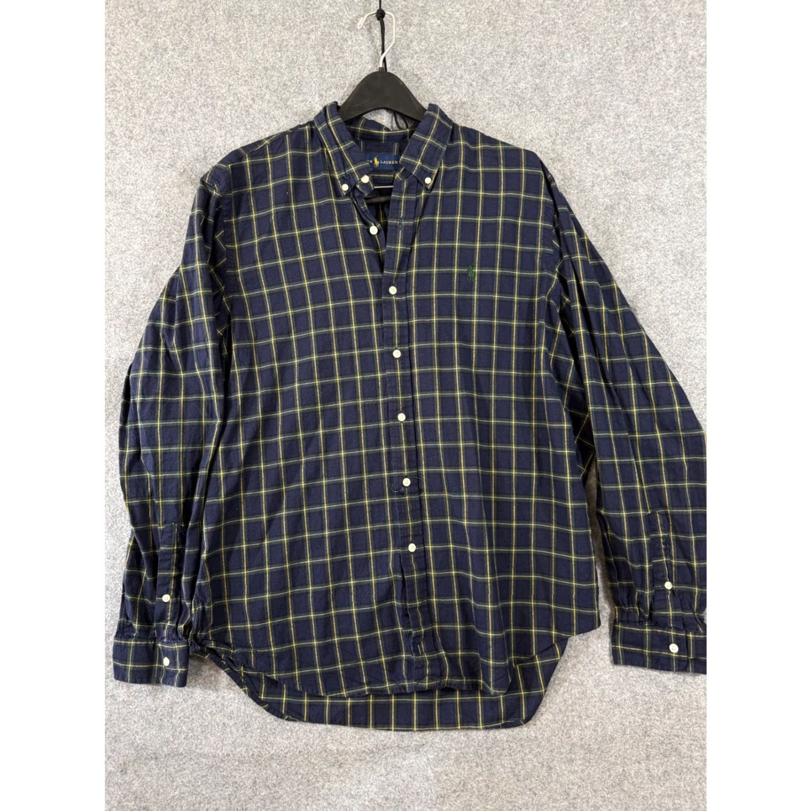 Ralph Lauren Ralph Lauren Shirt Mens XL Blue Checked Brushed Cotton Long Sleeve Button Down Size US XL / EU 56 / 4 - 3 Thumbnail