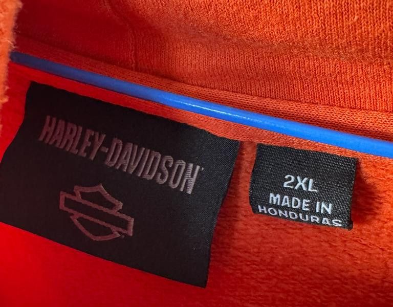 Harley Davidson Orange Harley Davidson Hoodie 2xl Size ONE SIZE - 2 Thumbnail