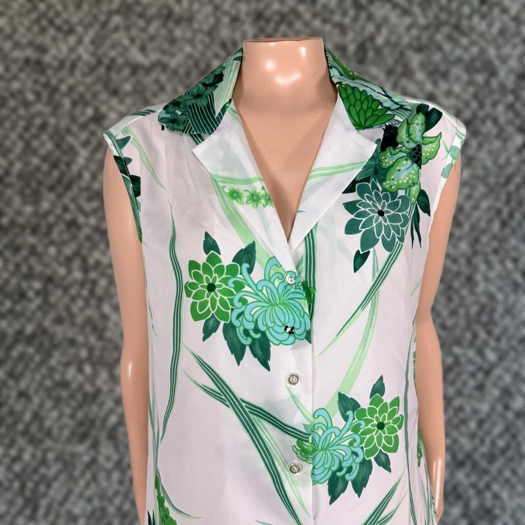 Vintage VINTAGE Greencastle Floral Polyester Button 70s Shirt Top 16 hawaiian Women's W1 Size XL / US 12-14 / IT 48-50 - 1 Thumbnail