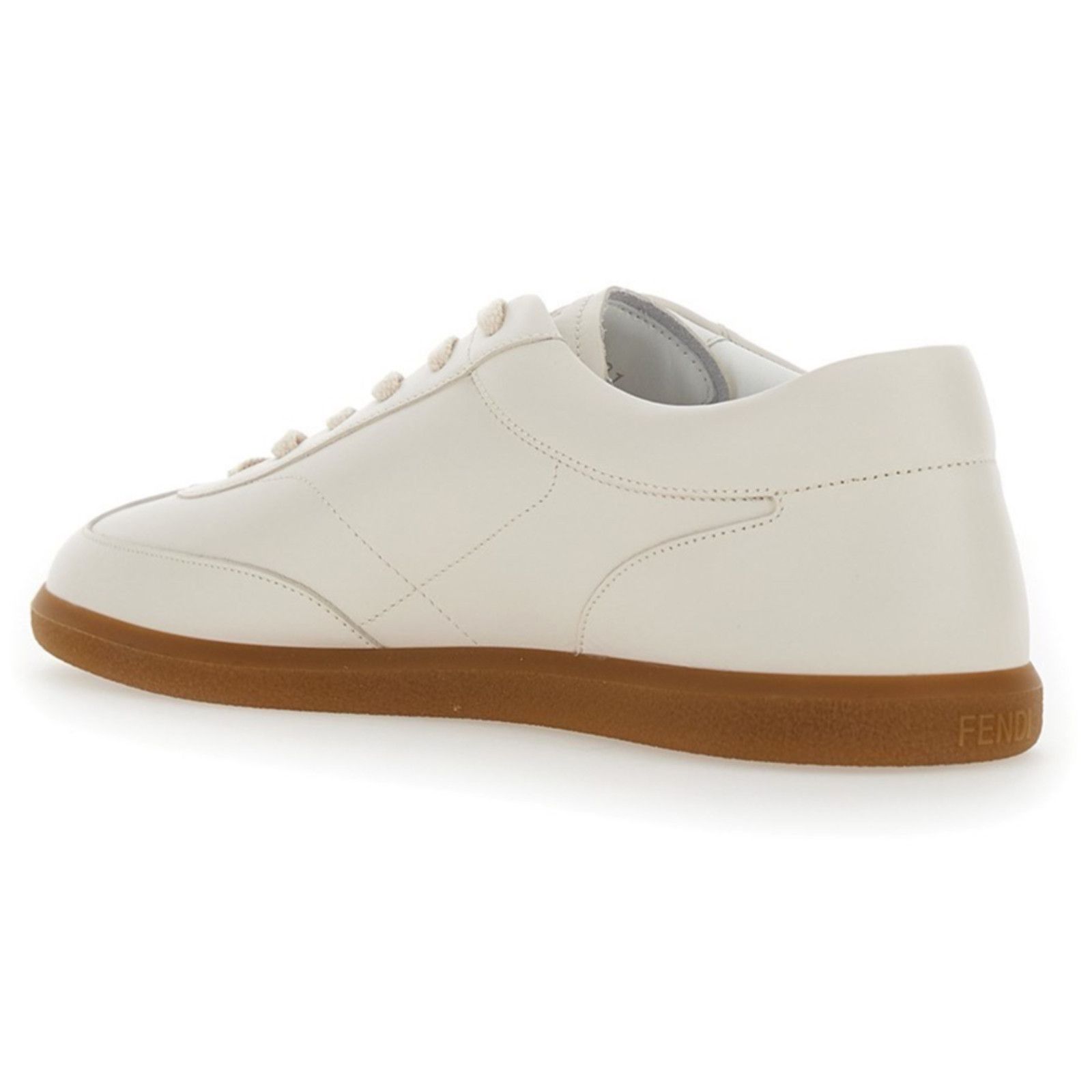Fendi Fendi Light Bianco Ice White Leather Low Top Sneakers US 12 Size US 12 / EU 45 - 13 Thumbnail
