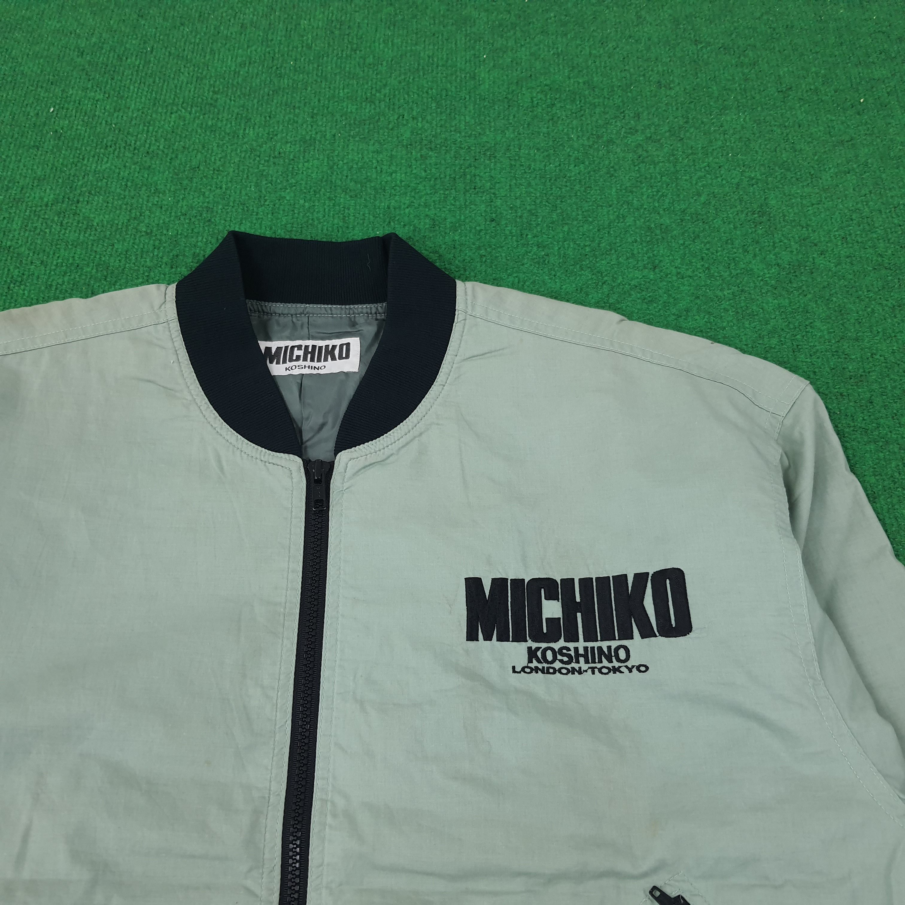 Japanese Brand × Michiko Koshino × Vintage Vintage Michiko Koshino Pucka Clobba Bomber Jacket C222N15 Size US L / EU 52-54 / 3 - 4 Thumbnail