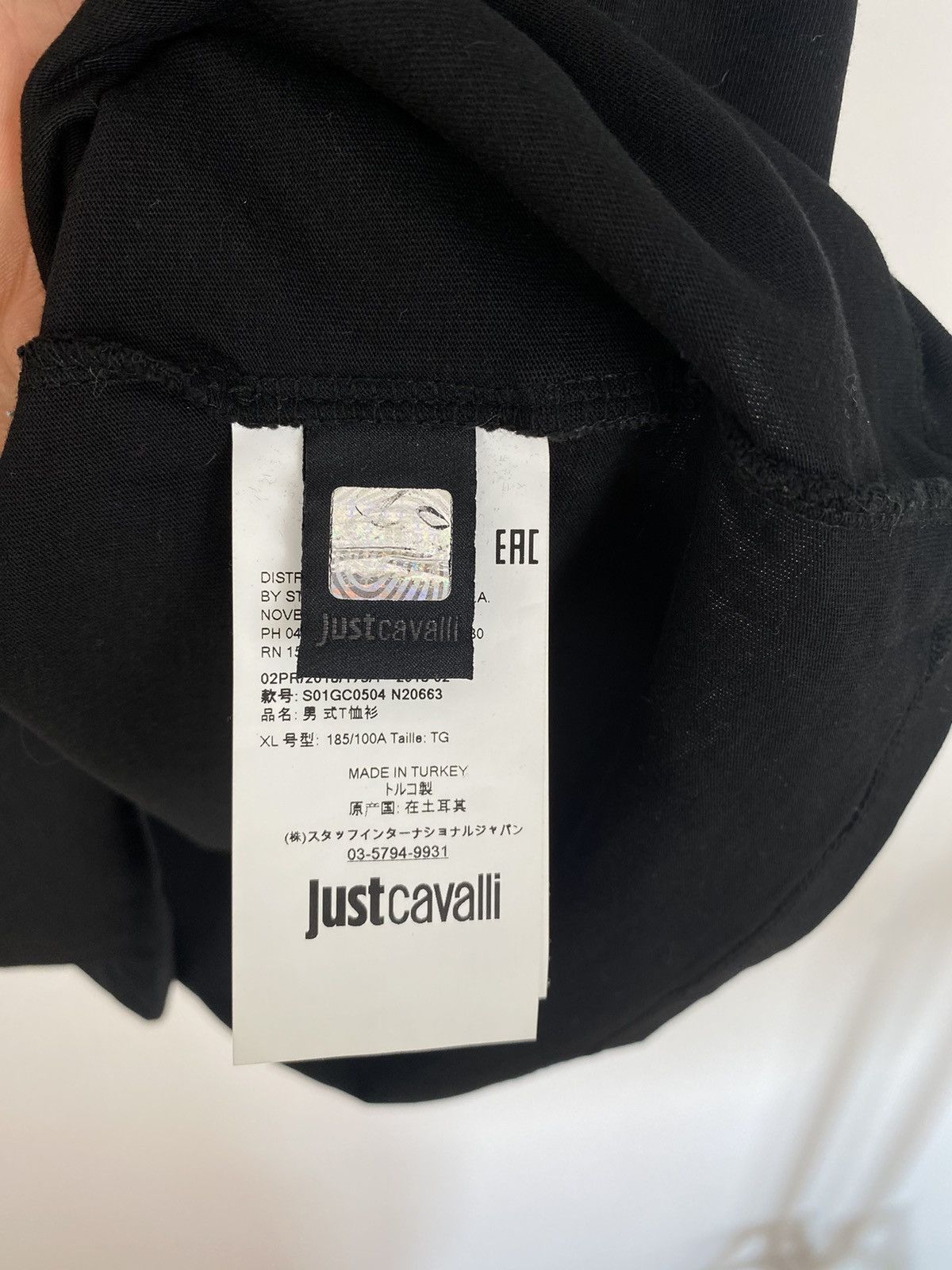 Designer × Just Cavalli Just Cavalli Statue Of Liberty Tee XL Abstract y2k graffiti Size US XL / EU 56 / 4 - 12 Thumbnail