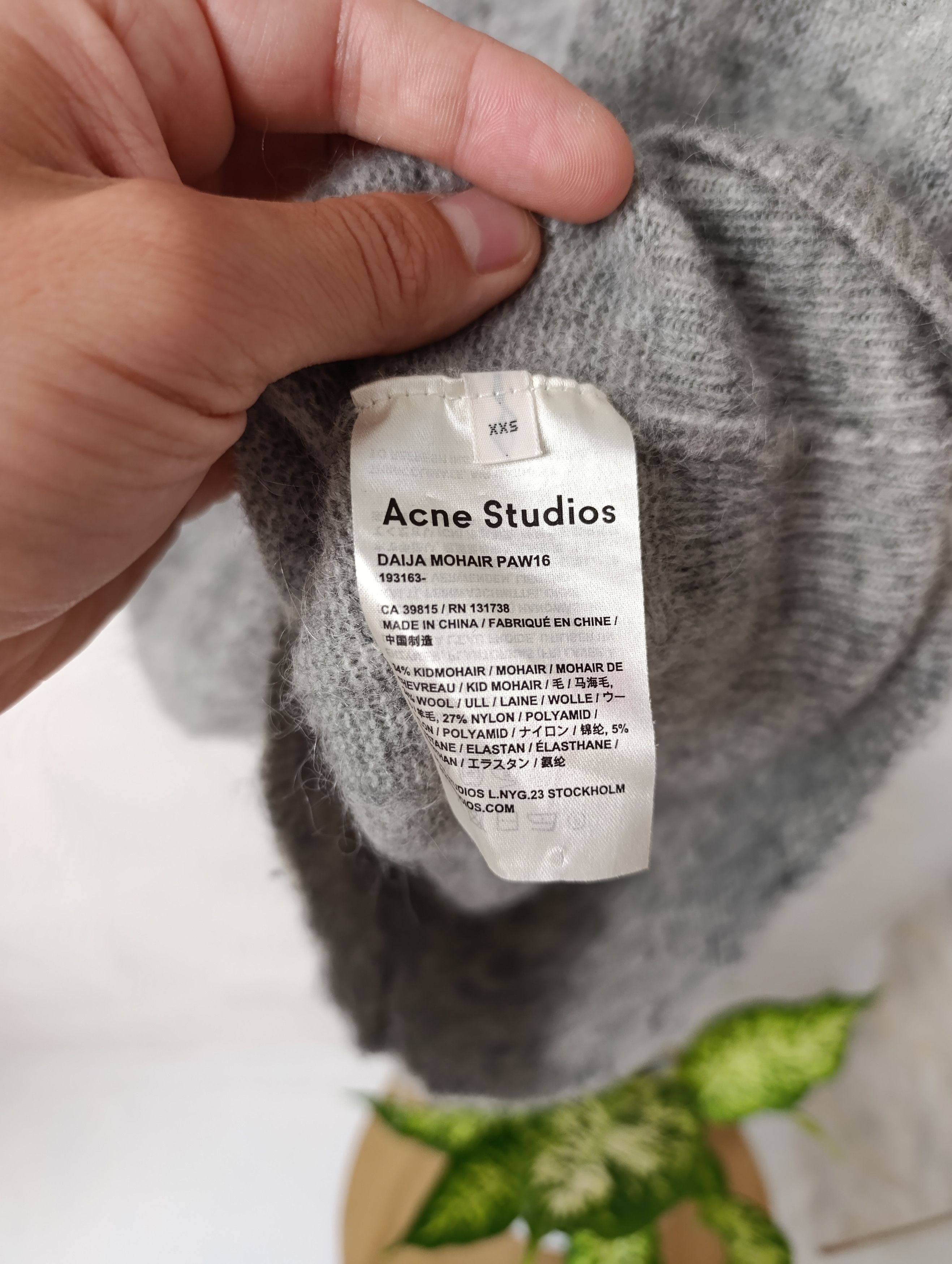 Acne Studios ACNE STUDIOS DAIJA MOHAIR/WOOL PAW ASYMMETRIC DRESS Size S / US 4 / IT 40 - 4 Thumbnail