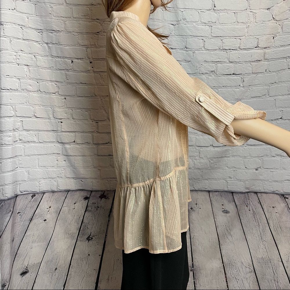 Other LaRok Silk Beige Blouse Size S Size S / US 4 / IT 40 - 3 Thumbnail