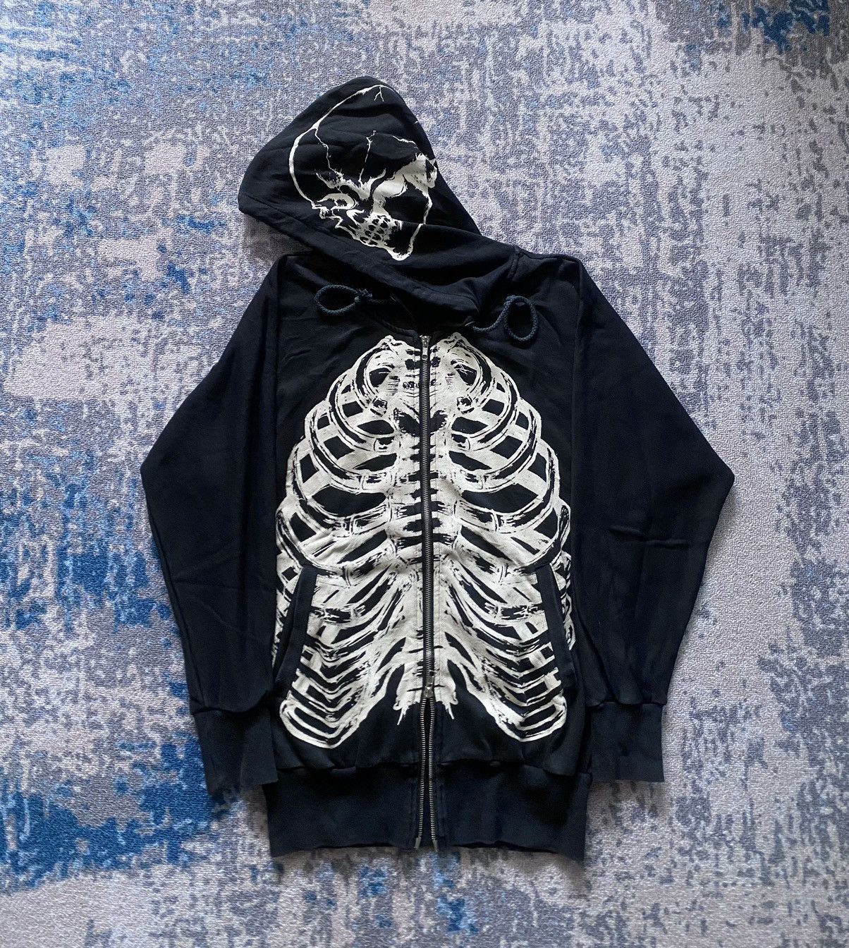 If Six Was Nine Japanes Glad News Skeleton Hoodie Gothic Vkei Punk Style Size US M / EU 48-50 / 2 - 1 Thumbnail