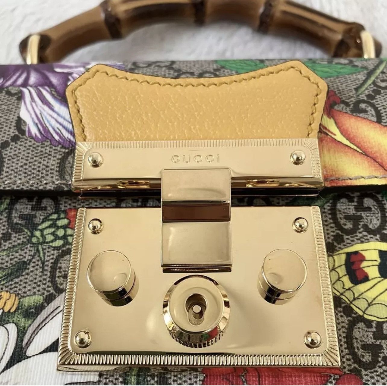 Gucci GUCCI GG Flora Padlock Bamboo Multicolor Limited Edition Size ONE SIZE - 12 Thumbnail