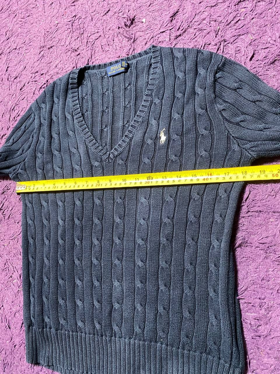 Polo Ralph Lauren Y2K knitted print blue Sweaters Polo Ralph Lauren Vintage Size US M / EU 48-50 / 2 - 12 Thumbnail