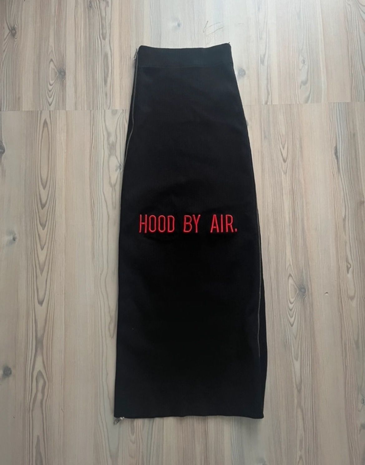 Pre-owned Hood By Air Zip Skirt In Black